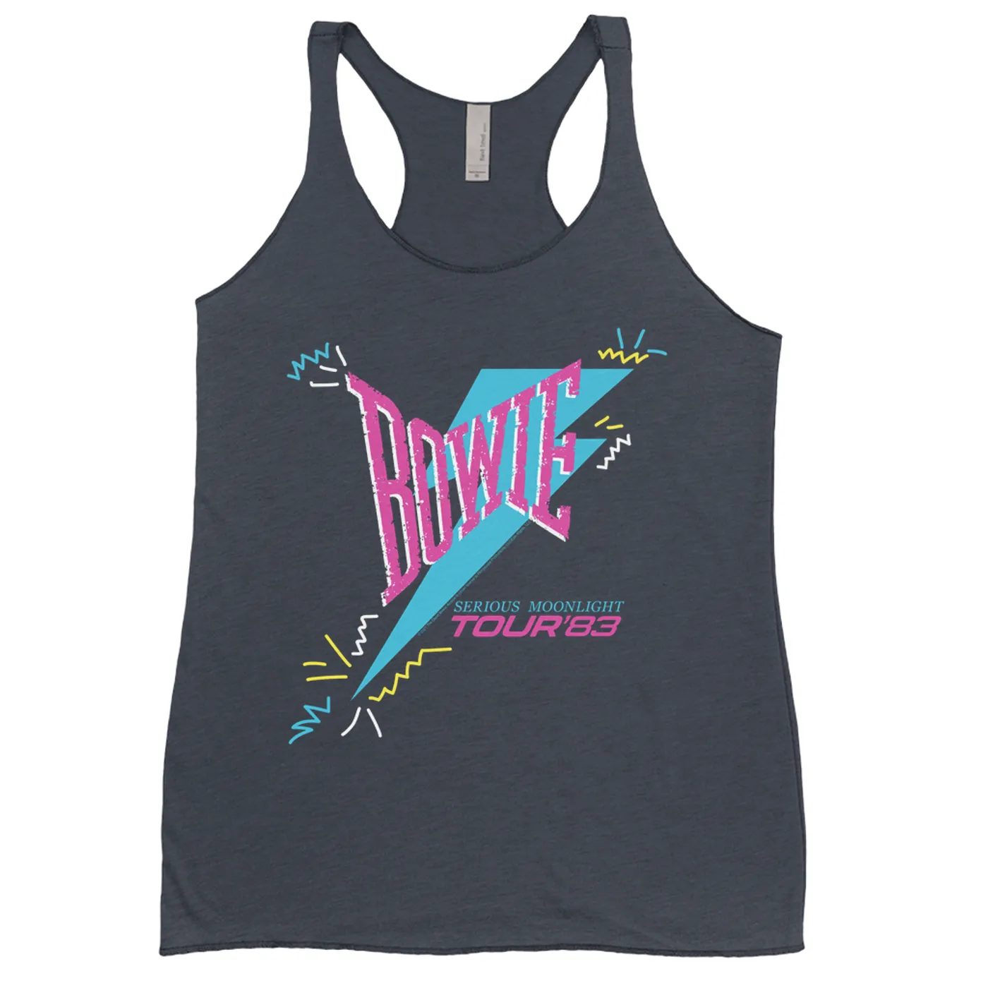 David Bowie Ladies' Tank Top | Serious Moonlight Party Image David Bowie Shirt (Merchbar Exclusive)