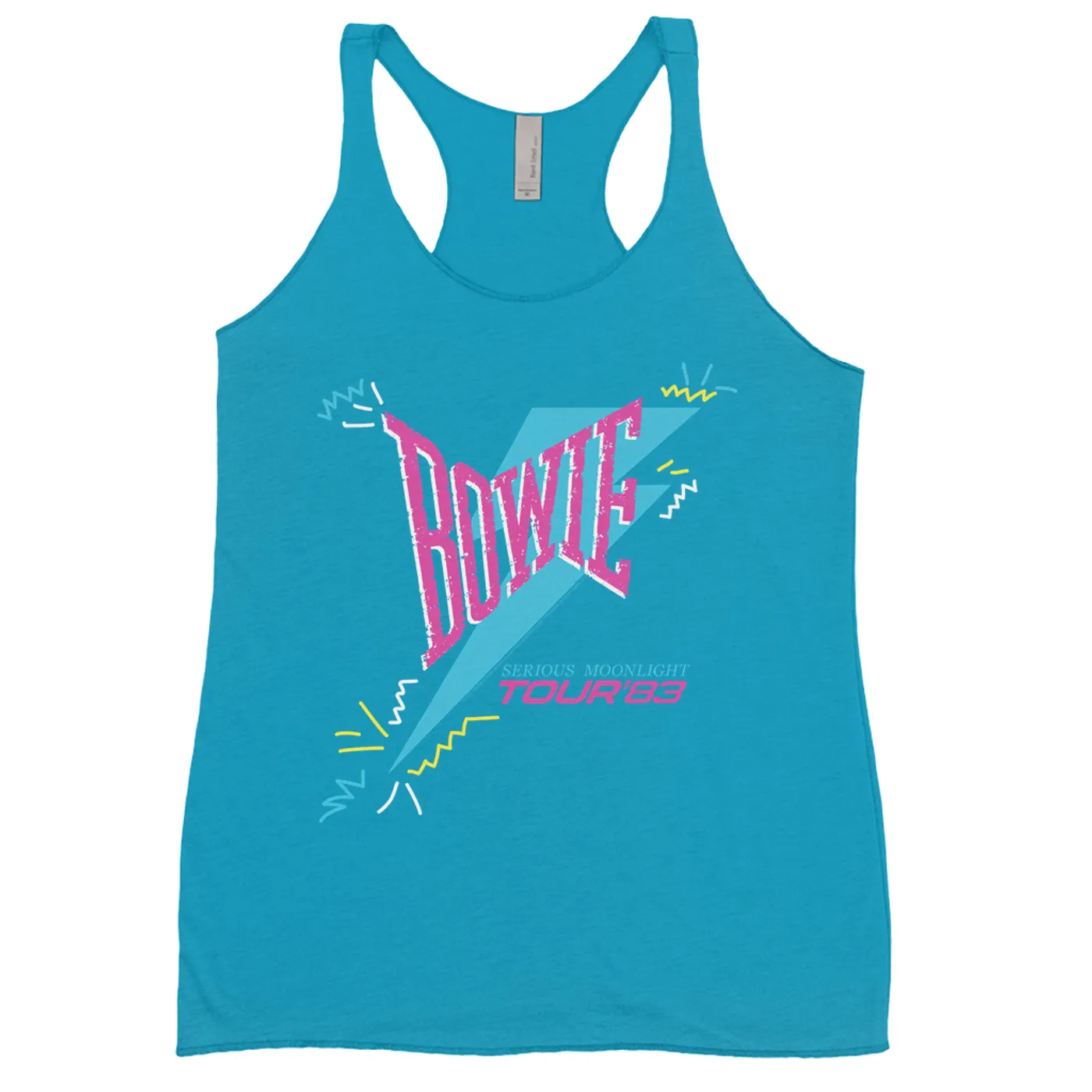 David Bowie Ladies' Tank Top | Serious Moonlight Party Image David Bowie Shirt (Merchbar Exclusive)