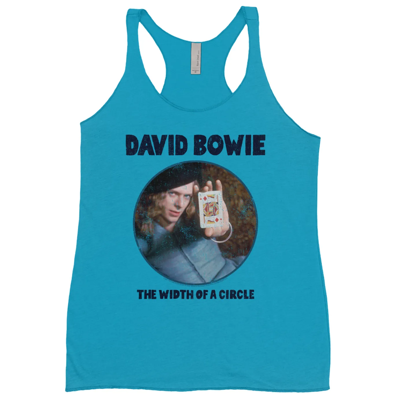 David Bowie Ladies' Tank Top | The Width Of A Circle Album Image Distressed David Bowie Shirt