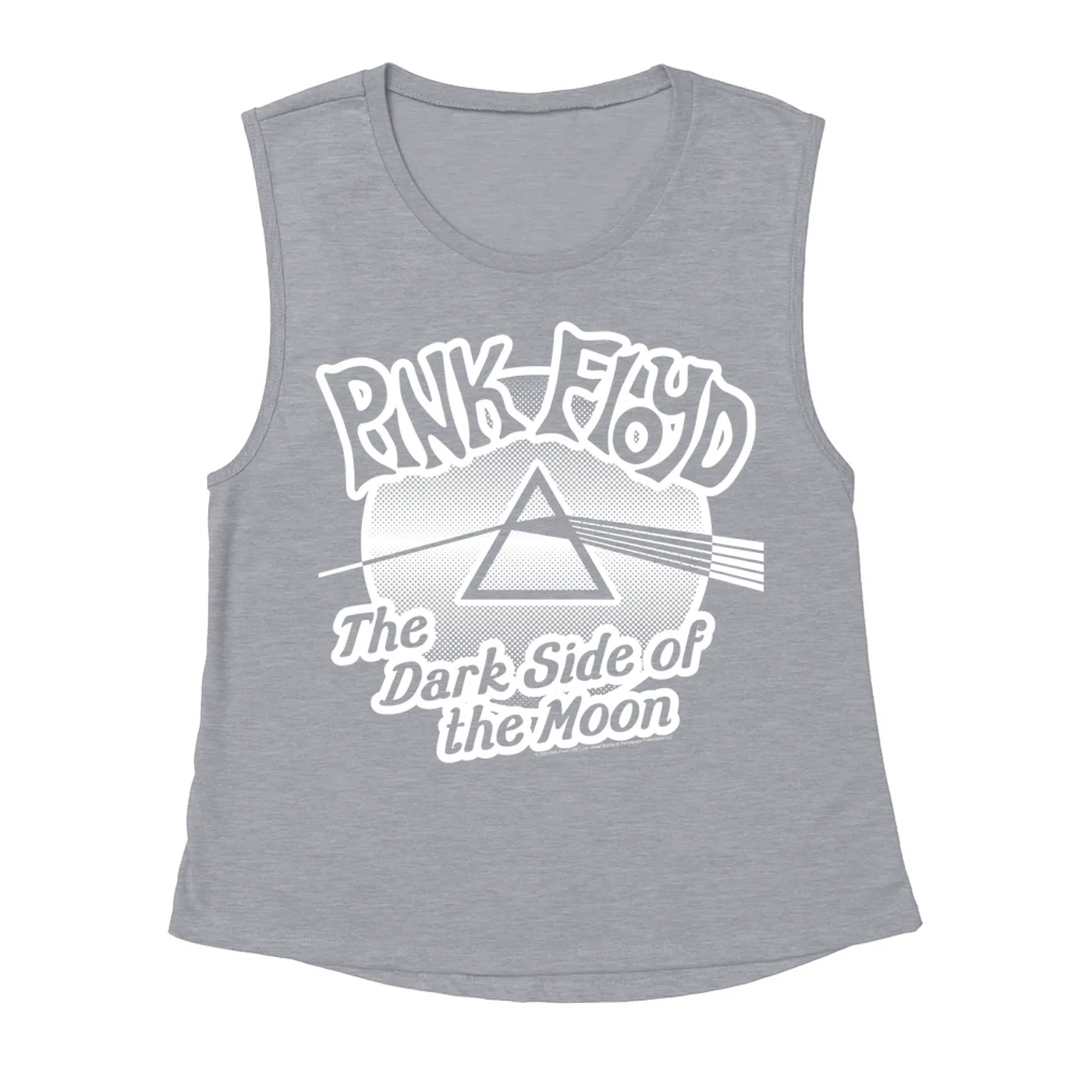 Pink Floyd Ladies' Muscle Tank Top | Retro POP Art Dark Side Of The Moon Pink Floyd Shirt