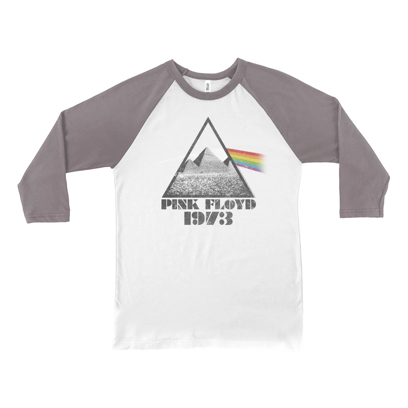 Pink Floyd 3/4 Sleeve Baseball Tee | 1973 Dark Side Pyramid Pink Floyd Shirt