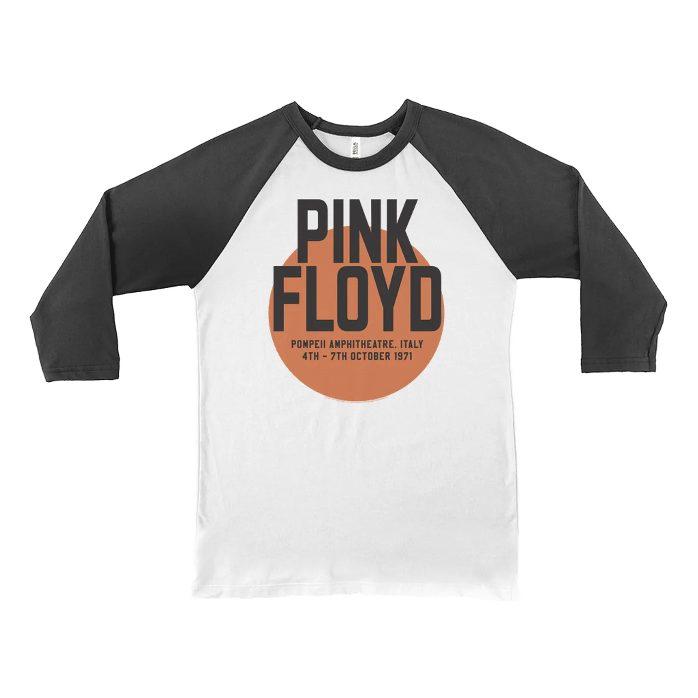 Pink Floyd 3/4 Sleeve Baseball Tee | Pompeii 1971 Concert Poster Pink Floyd Shirt