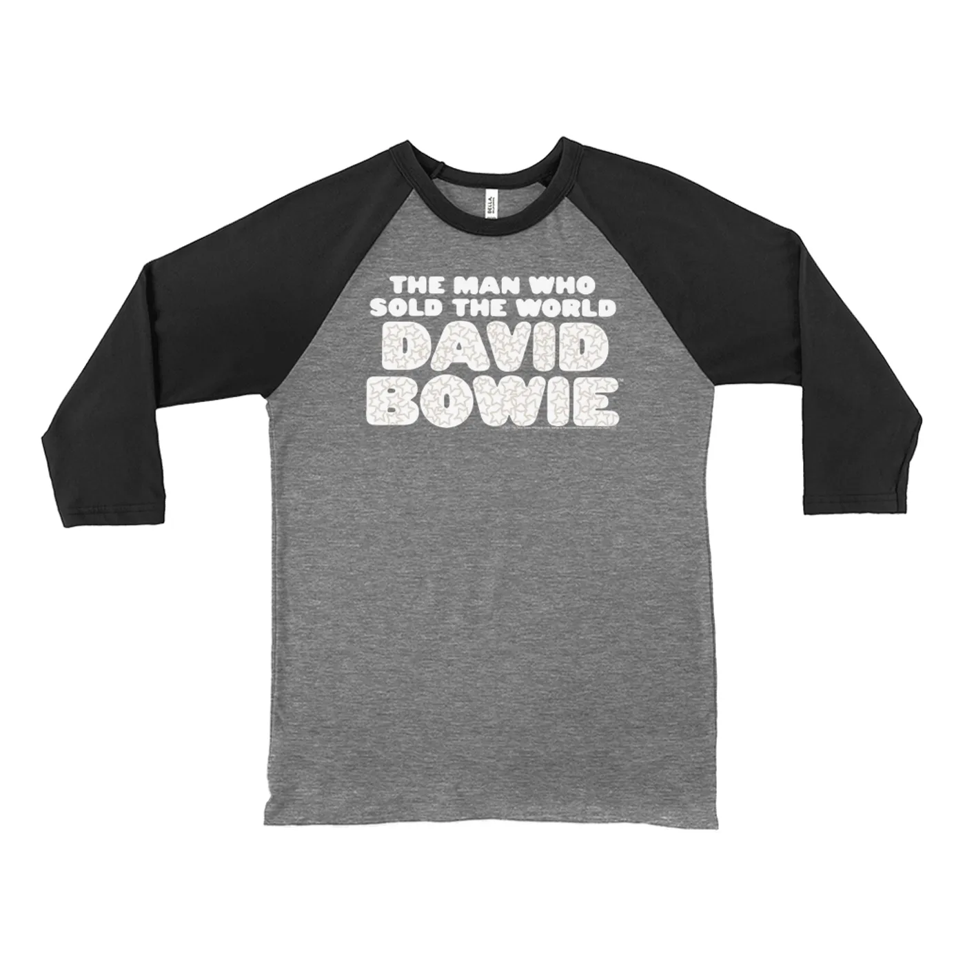 David Bowie 3/4 Sleeve Baseball Tee | The Man Who Sold The World Large Logo David Bowie Shirt