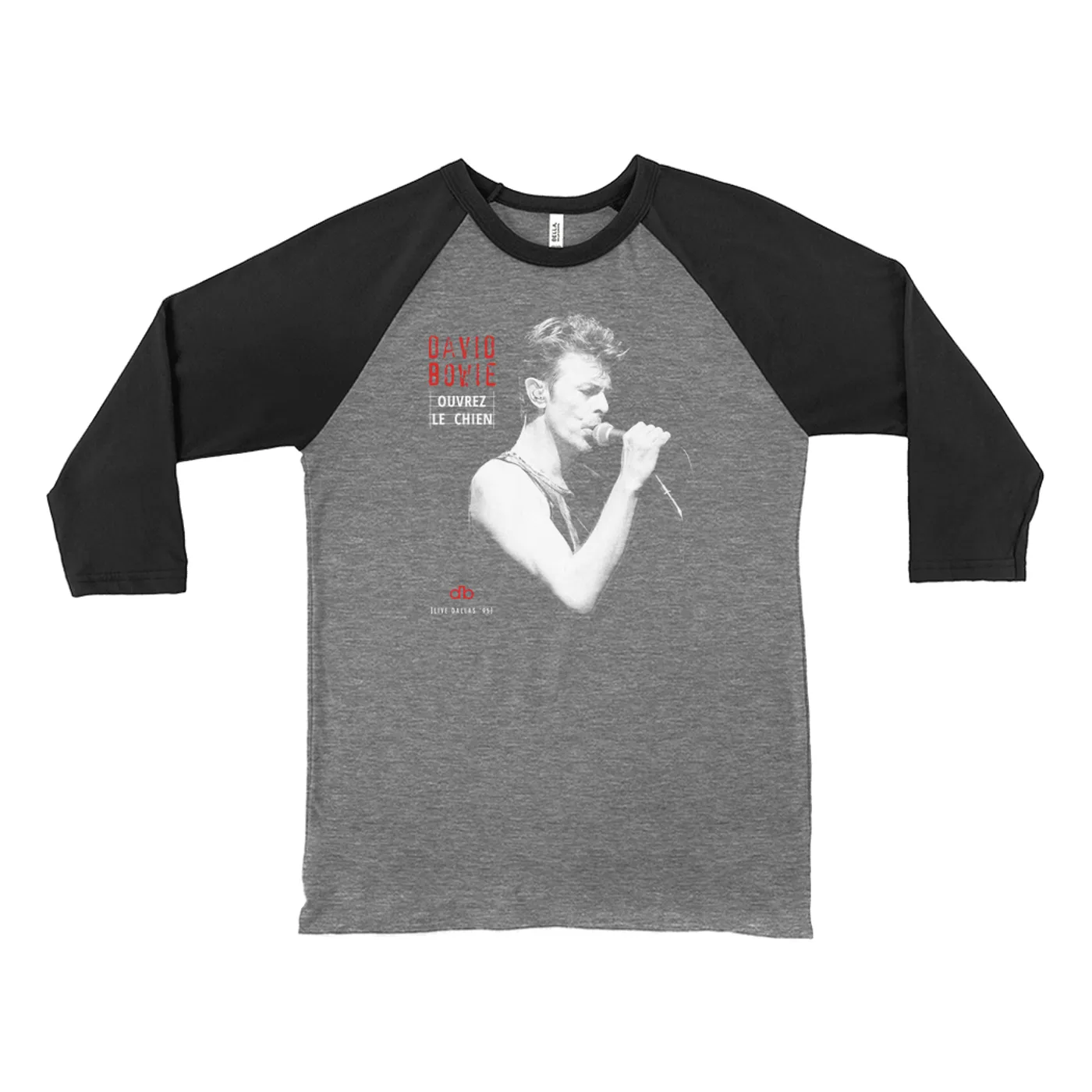 David Bowie 3/4 Sleeve Baseball Tee | Ouvrez Le Chien Dallas 1995 David Bowie Shirt