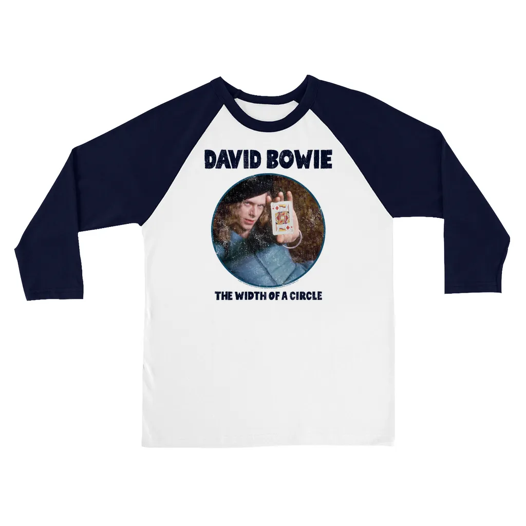 3/4 Sleeve Baseball Tee | The Width Of A Circle Album Image Distressed Shirt