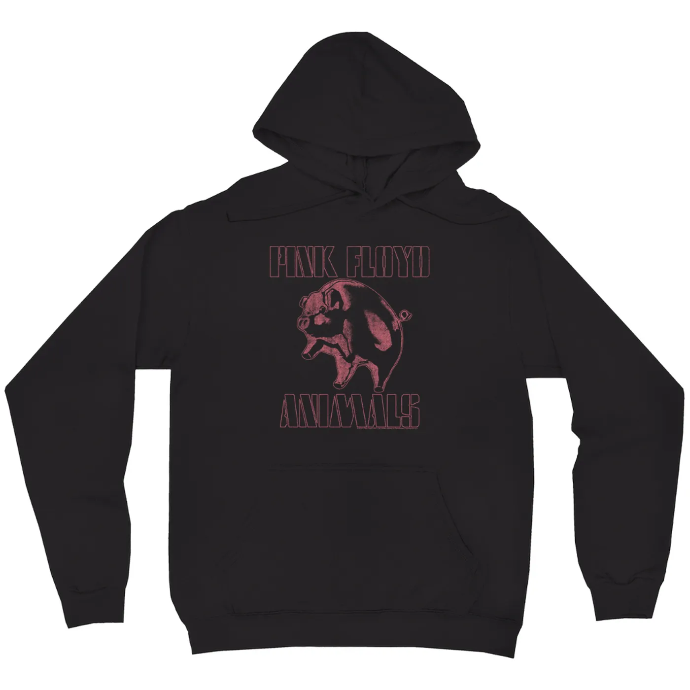 Pink Floyd Hoodie | Pink Distressed 1978 NYC In The Flesh Concert Pink Floyd Hoodie
