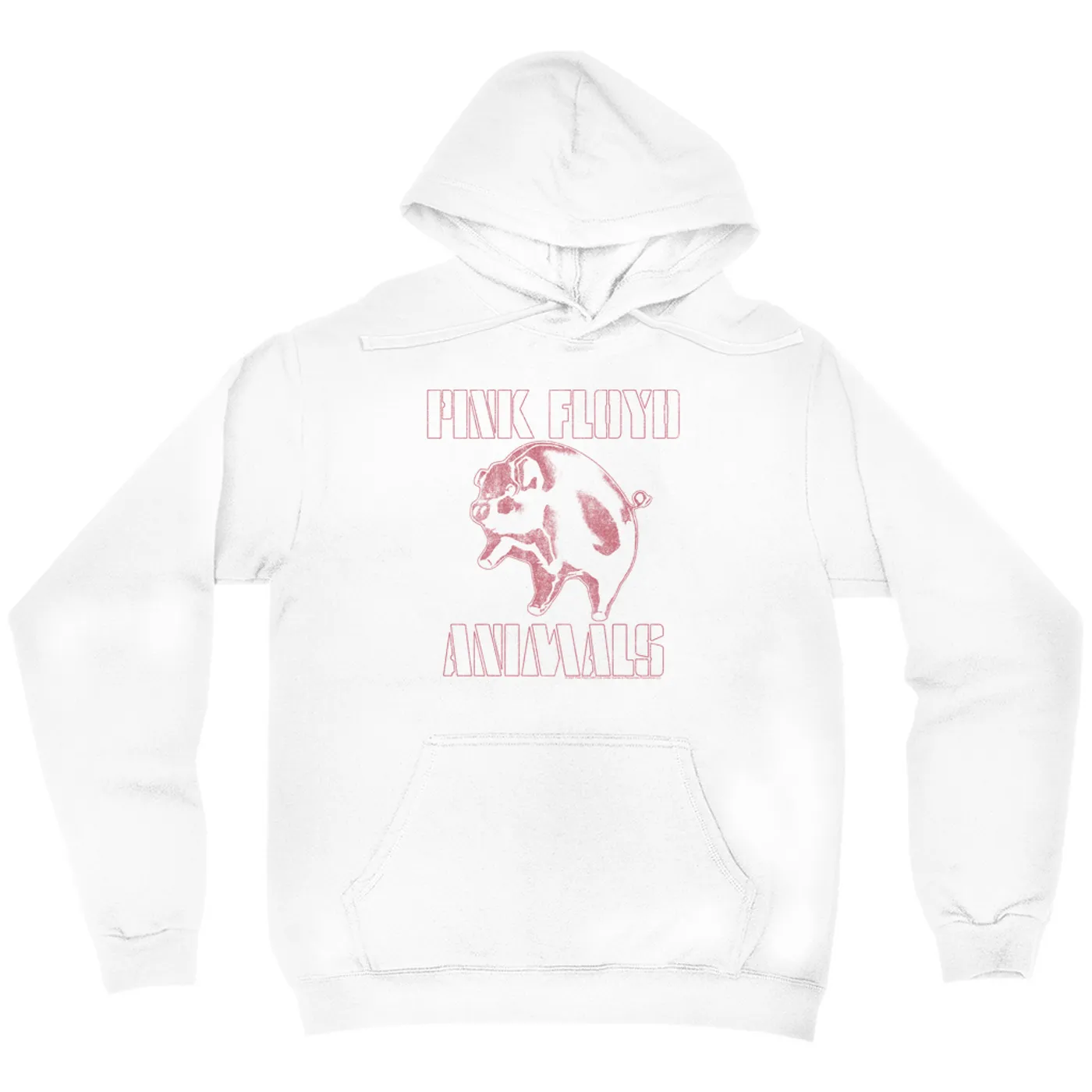 Pink Floyd Hoodie | Pink Distressed 1978 NYC In The Flesh Concert Pink Floyd Hoodie