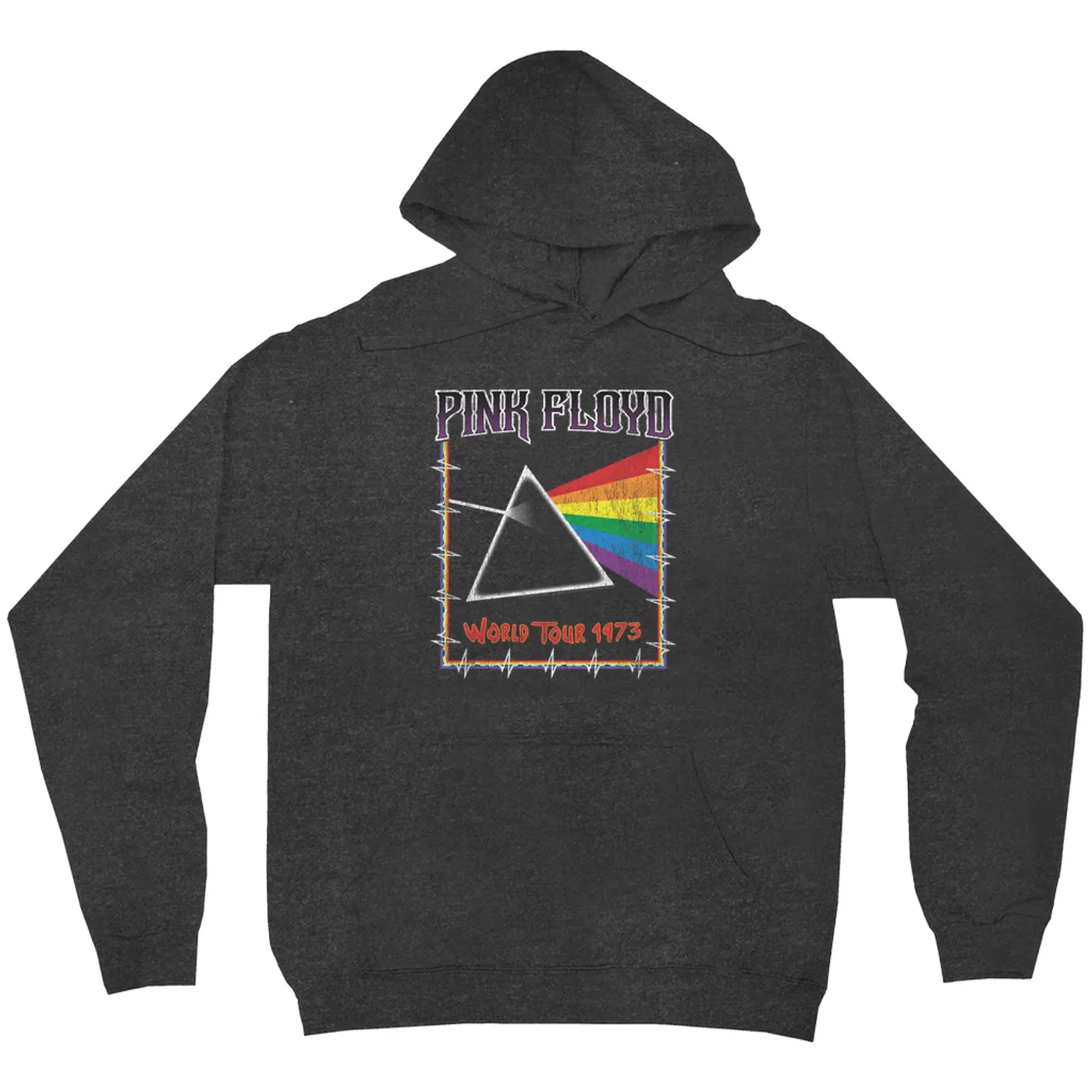 Pink Floyd Hoodie | World Tour 1980 Prism Design Distressed Pink Floyd Hoodie (Merchbar Exclusive)