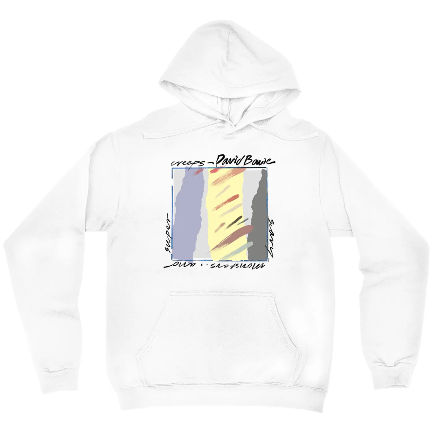 David Bowie Hoodie | Neutral Tone Scary Monsters Album Design David Bowie Hoodie