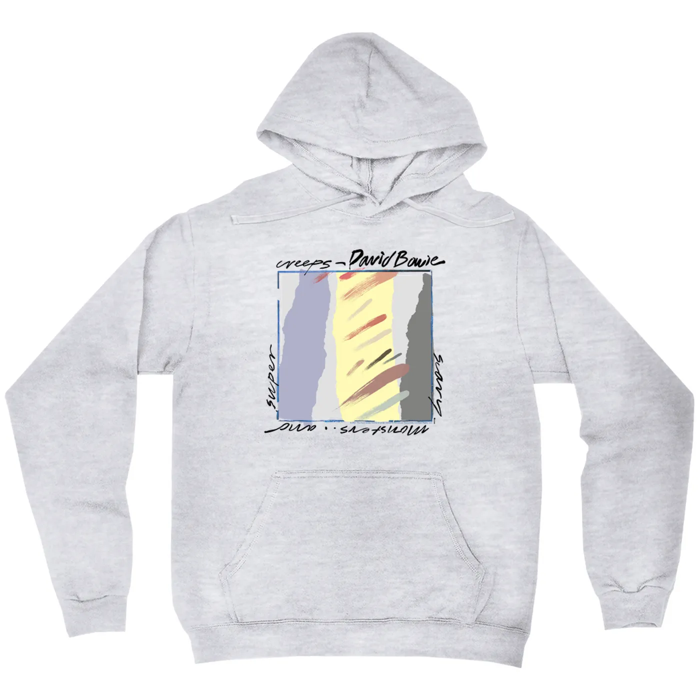 David Bowie Hoodie | Neutral Tone Scary Monsters Album Design David Bowie Hoodie
