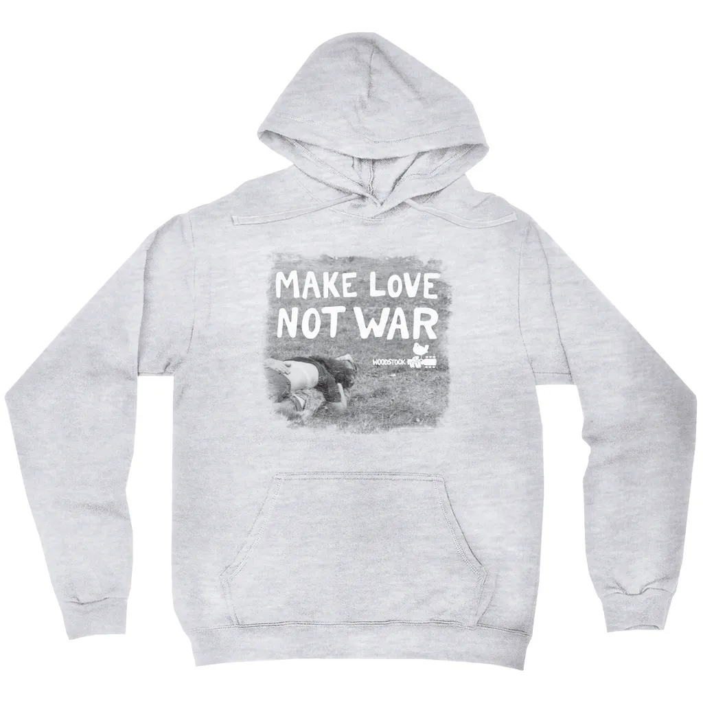 Hoodie | Make Love Not War Famous Image Distressed Hoodie