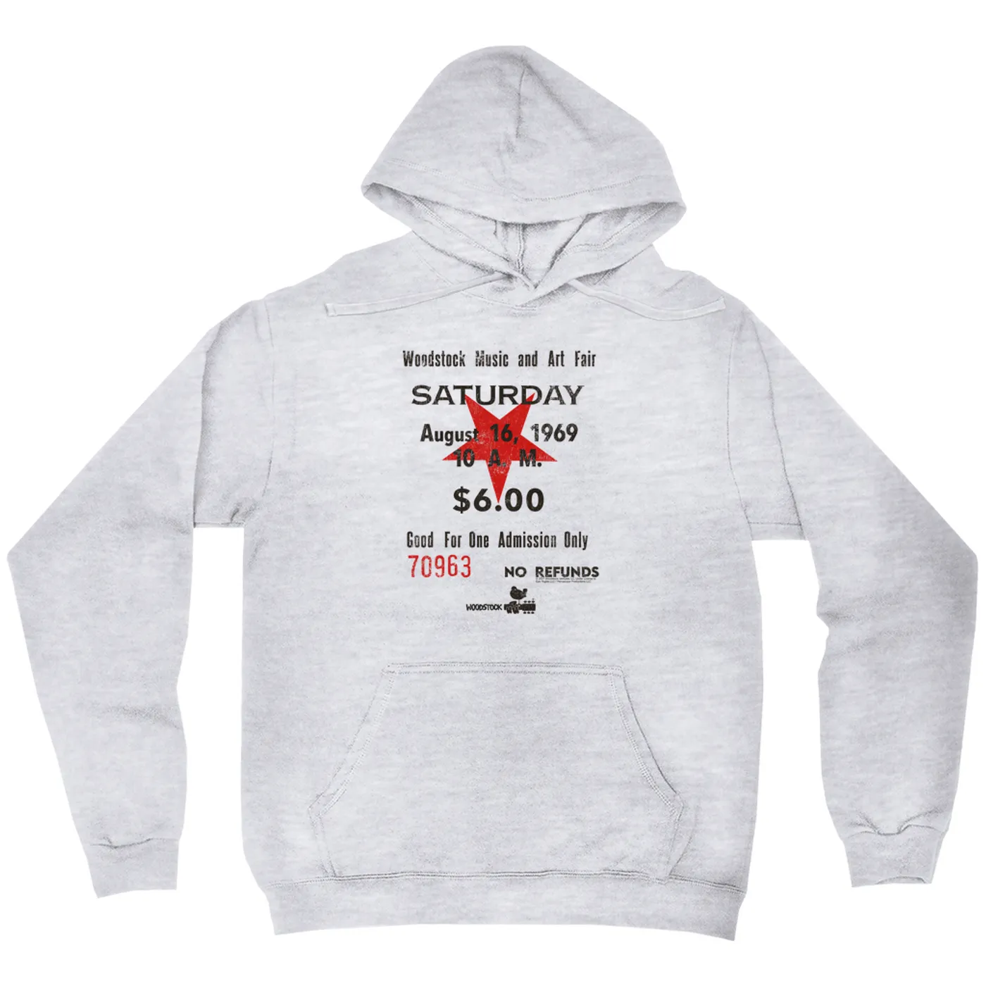 Woodstock Hoodie | Woodstock Music And Art Fair Ticket Stub Design Woodstock Hoodie