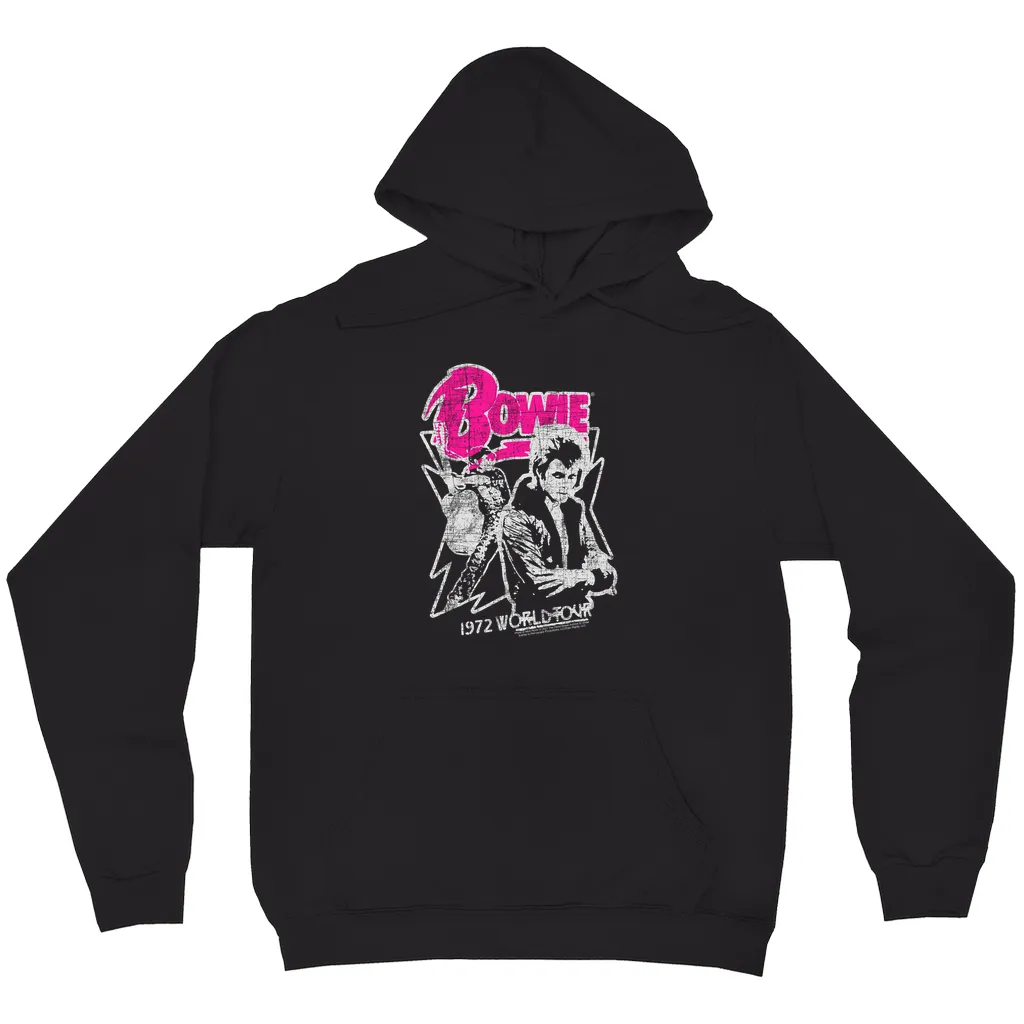 Hoodie | Pink And Silver 1972 World Tour Distressed Hoodie (Equineop Exclusive)