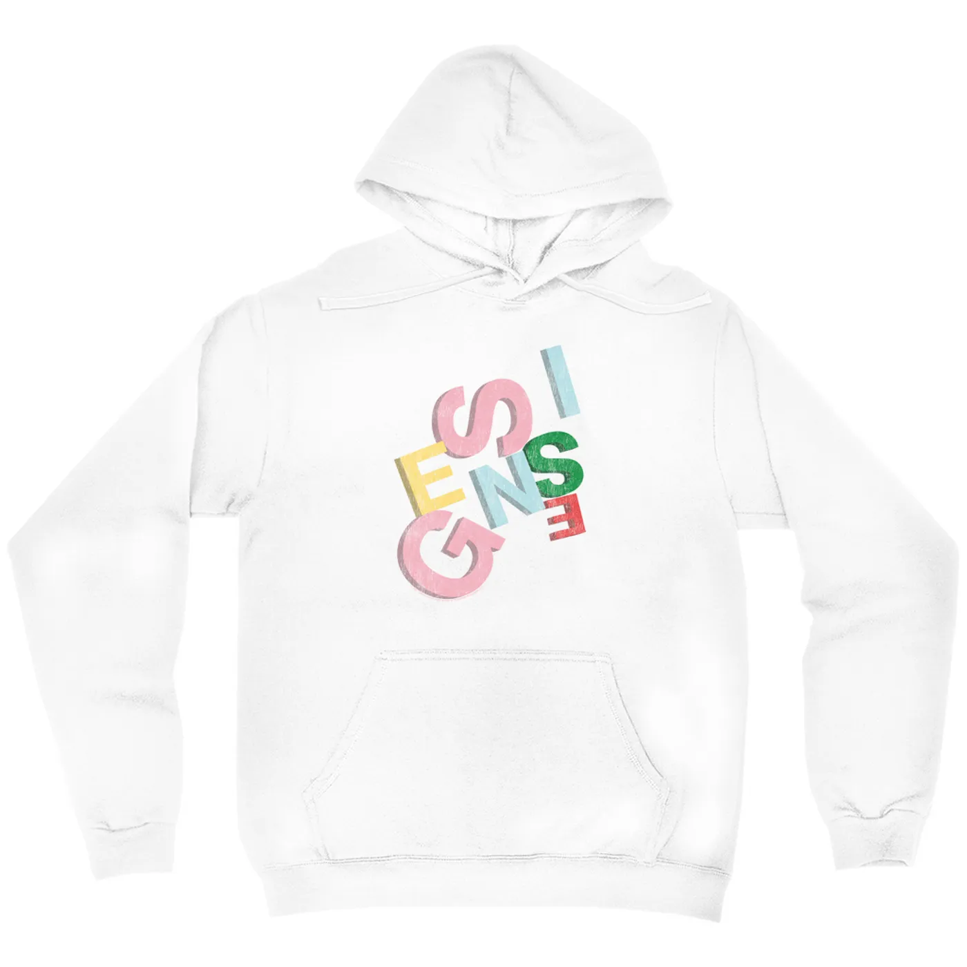 Genesis Hoodie | Sketch Pastel Letting Distressed Genesis Hoodie