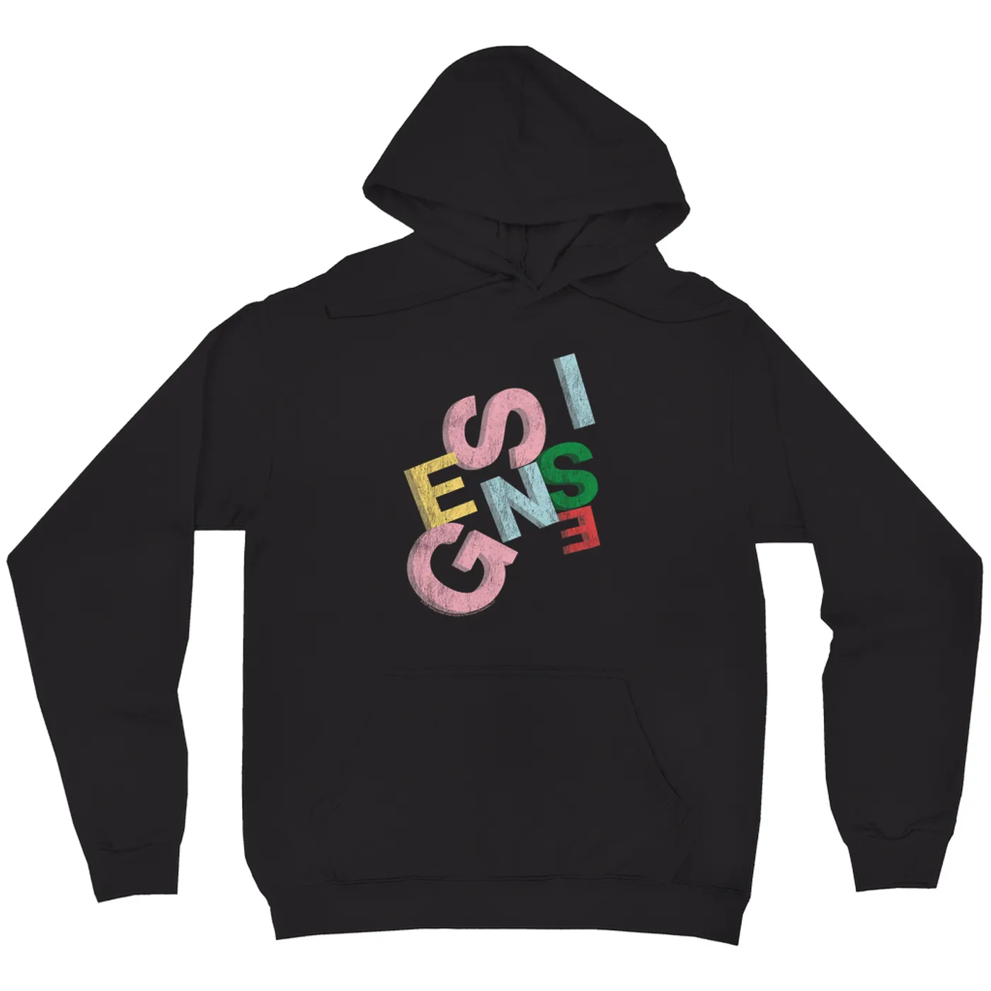 Genesis Hoodie | Sketch Pastel Letting Distressed Genesis Hoodie