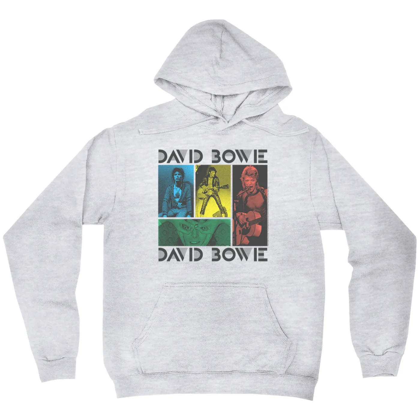 David Bowie Hoodie | Bowie Colorful Photo Collage David Bowie Hoodie