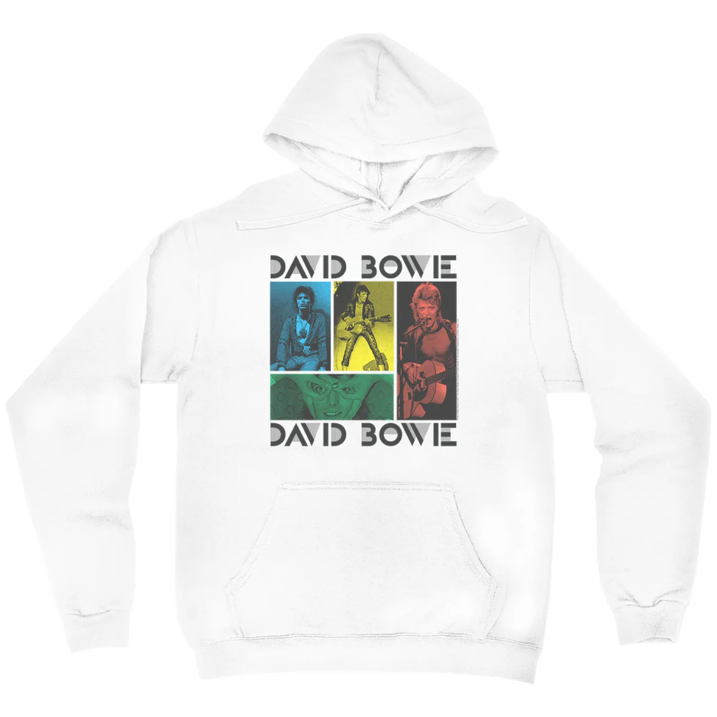 David Bowie Hoodie | Bowie Colorful Photo Collage David Bowie Hoodie