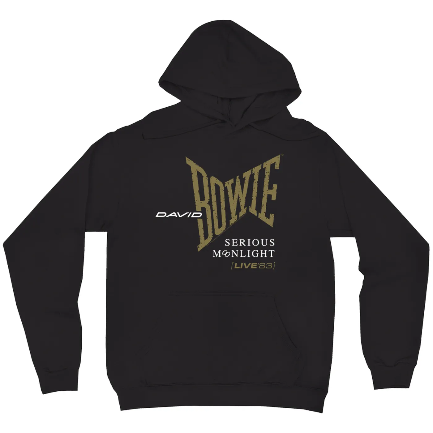 David Bowie Hoodie | 1983 Serious Moonlight Tour Logo David Bowie Hoodie