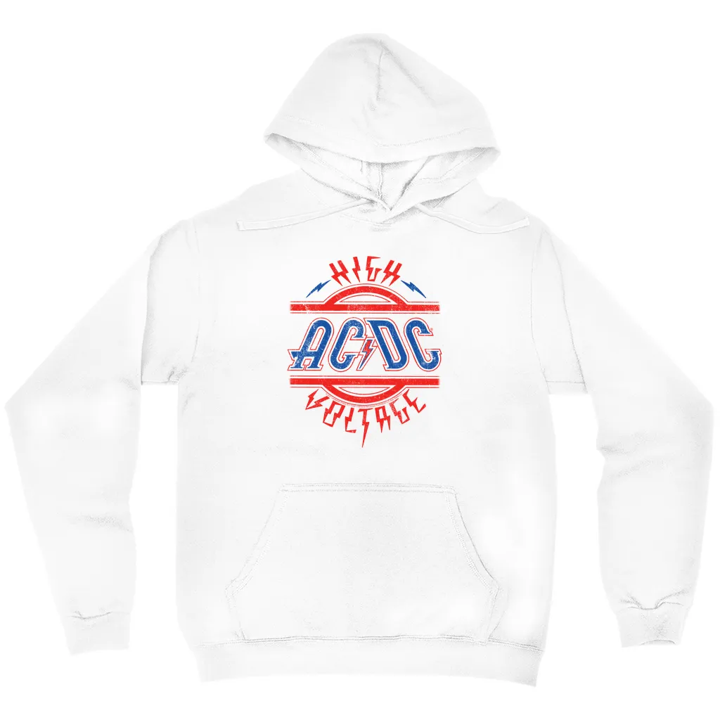 Hoodie | Red and Blue High Voltage Distressed Hoodie (Equineop Exclusive)