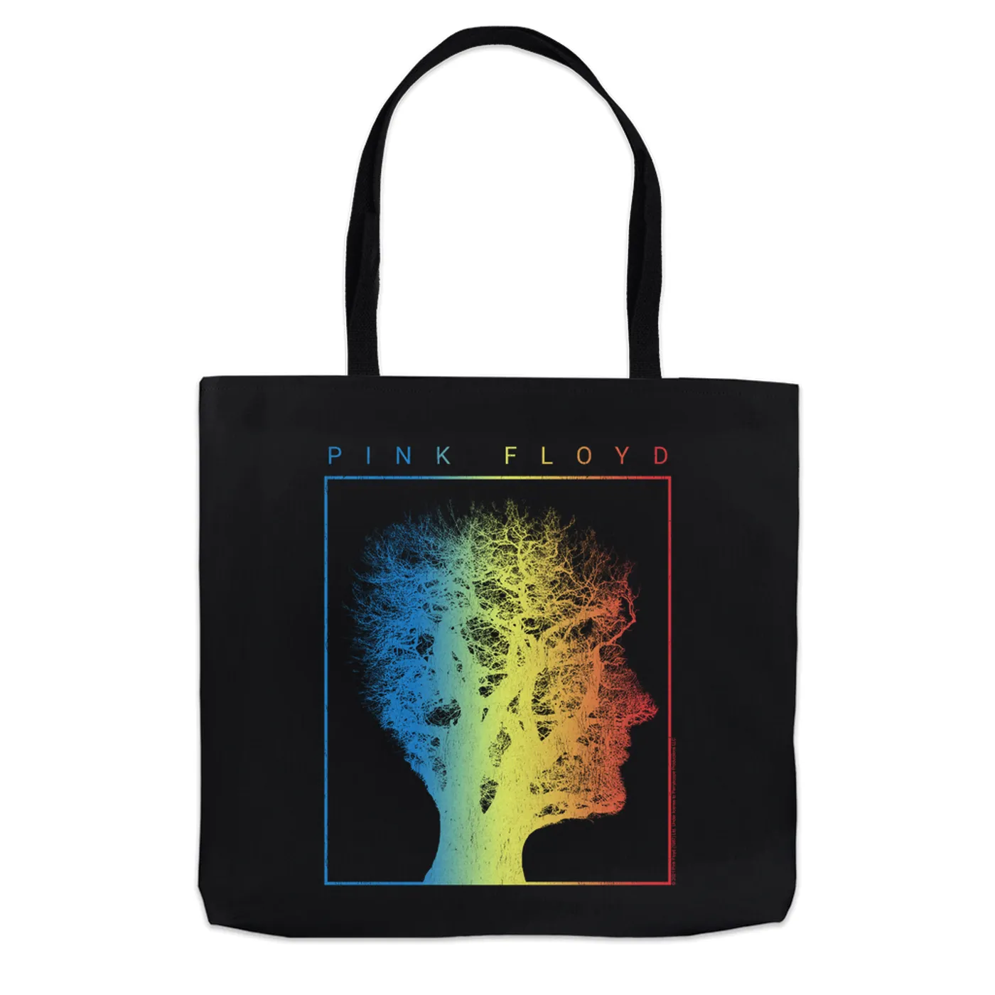 Pink Floyd Tote Bag | Tree Of Half Life Ombre Rainbow Image Pink Floyd Bag (Merchbar Exclusive)