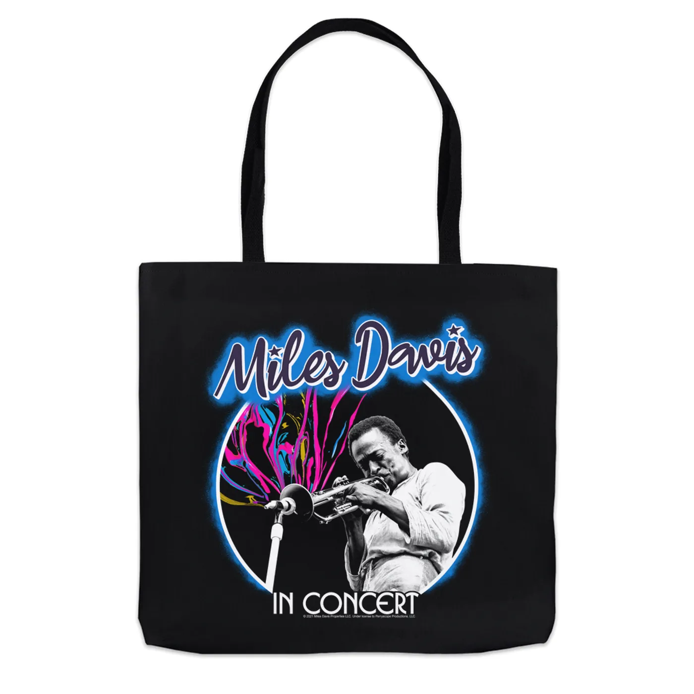 Miles Davis Tote Bag | Miles In Concert Colorful Design Miles Davis Bag