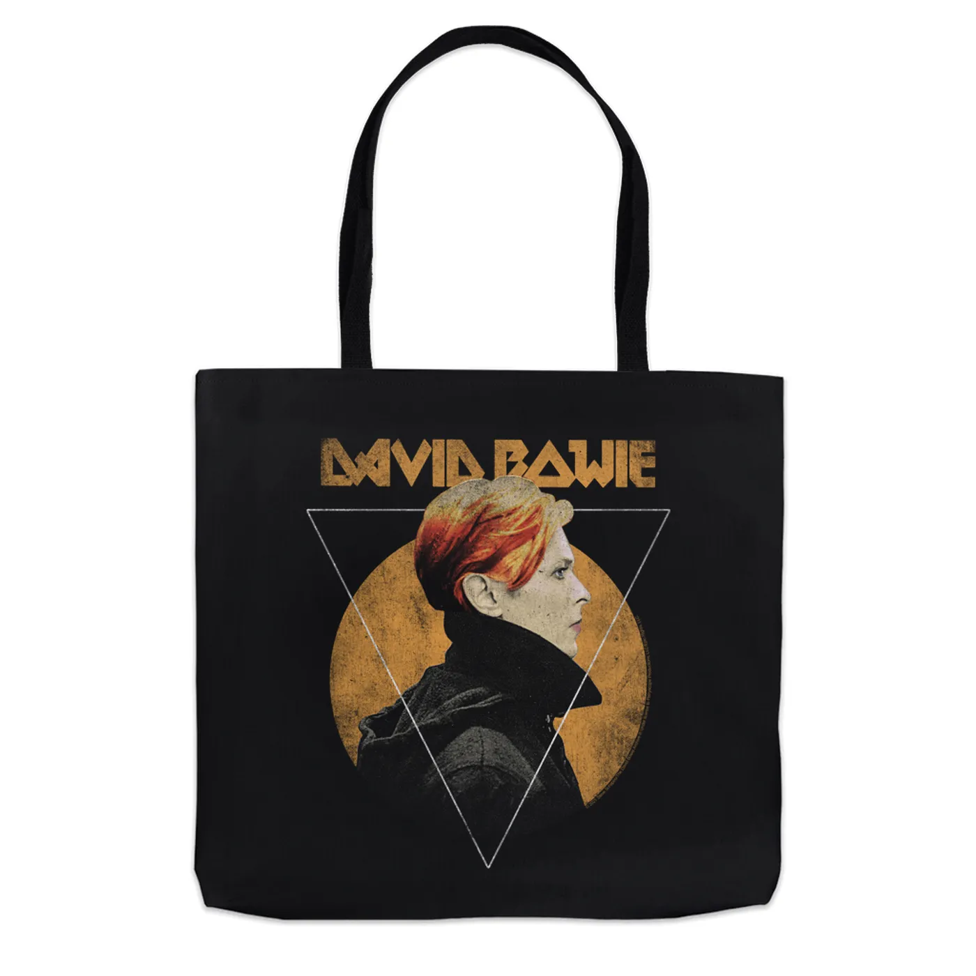 David Bowie Tote Bag | Low Album Art Design Distressed David Bowie Bag