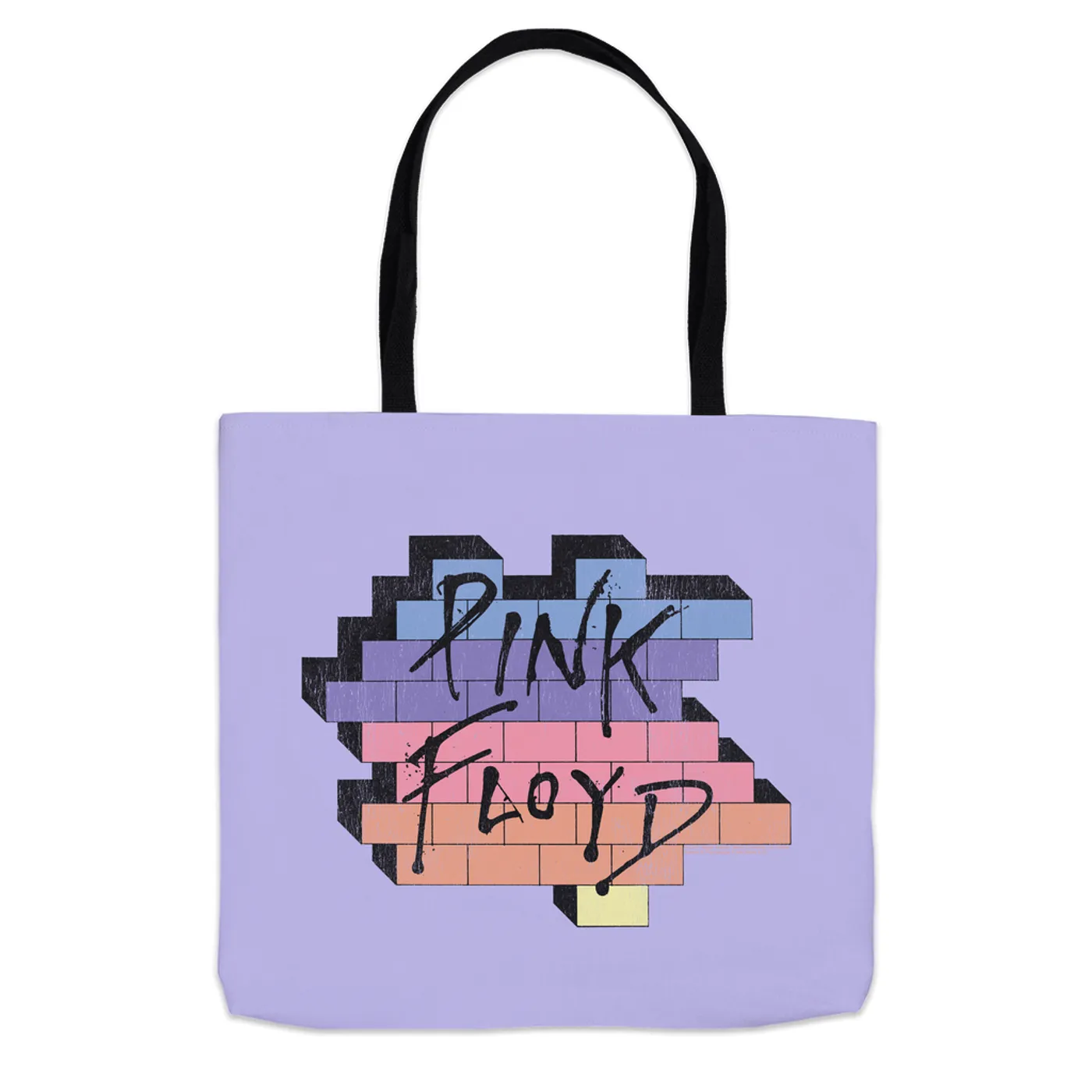 Pink Floyd Tote Bag | Another Brick In The Wall Rainbow Ombre Image Distressed Pink Floyd Bag