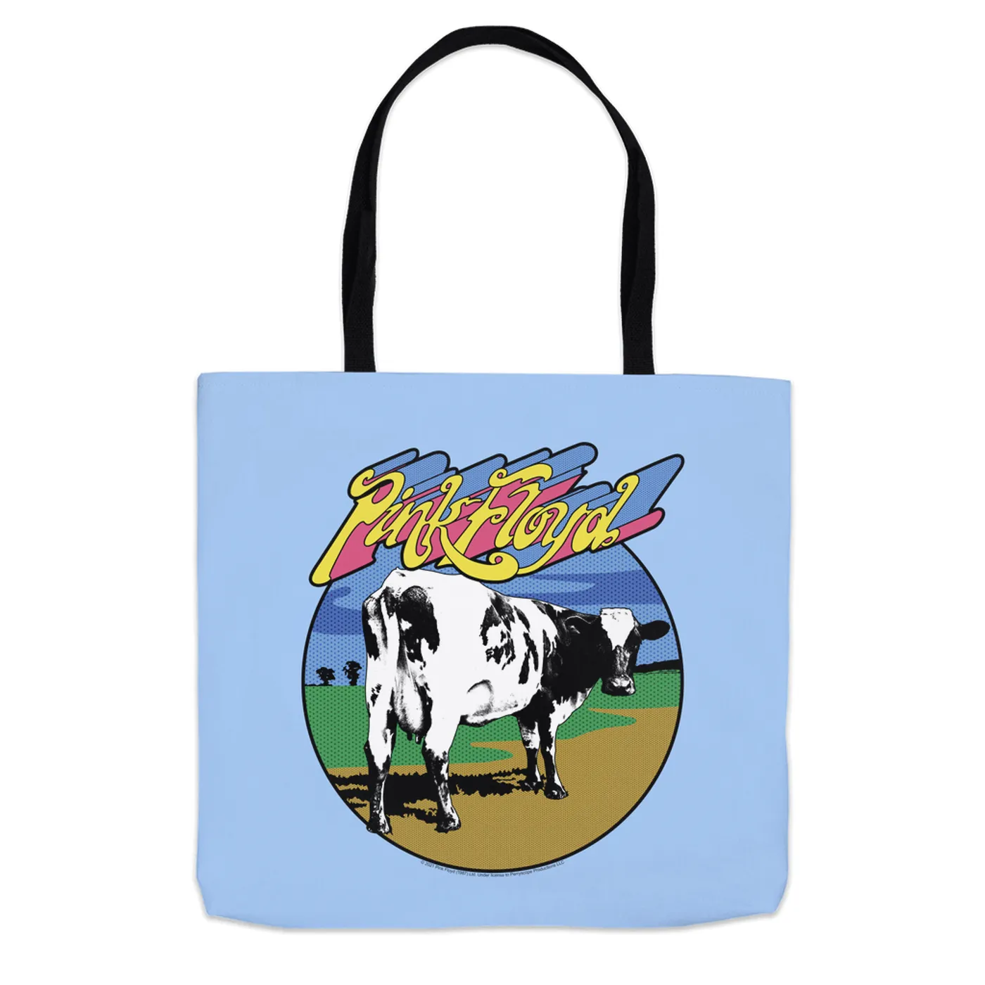 Pink Floyd Tote Bag | POP Art Atom Heart Mother Design Pink Floyd Bag