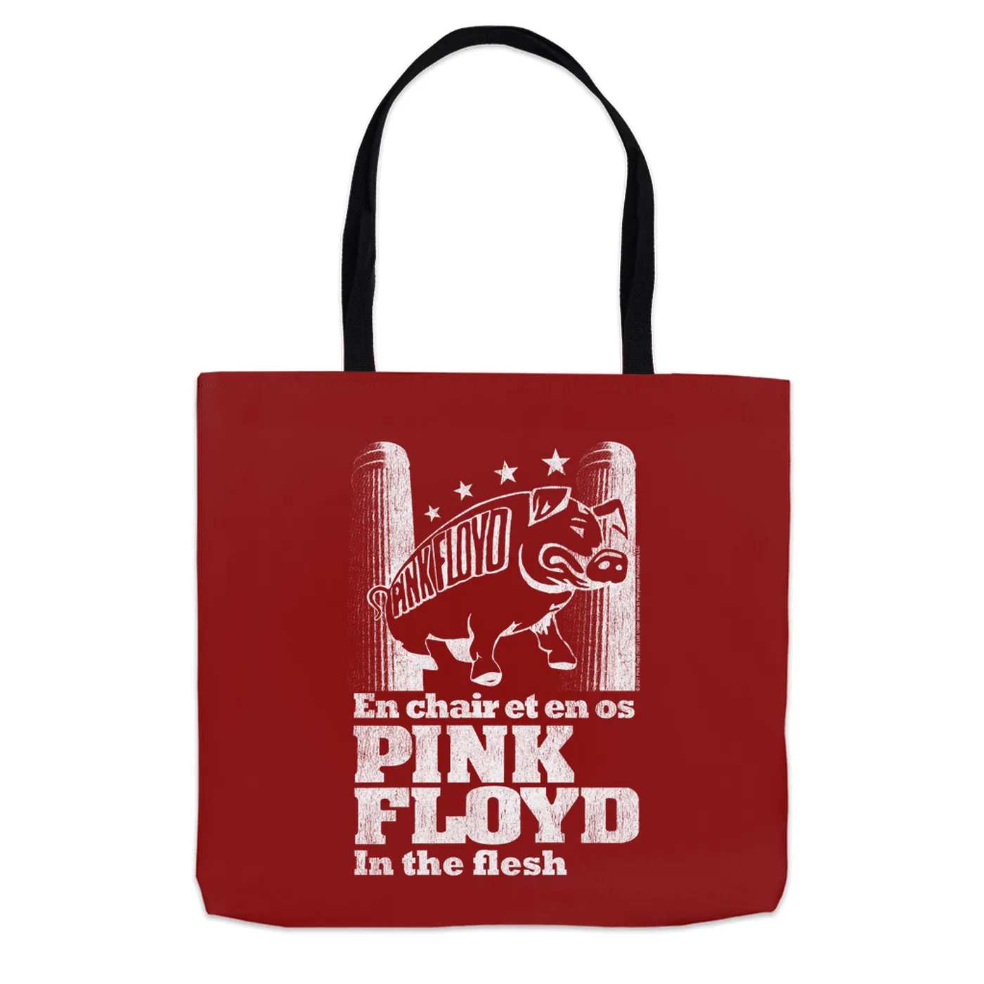 Pink Floyd Tote Bag | In The Flesh Concert en Français Design Pink Floyd Bag