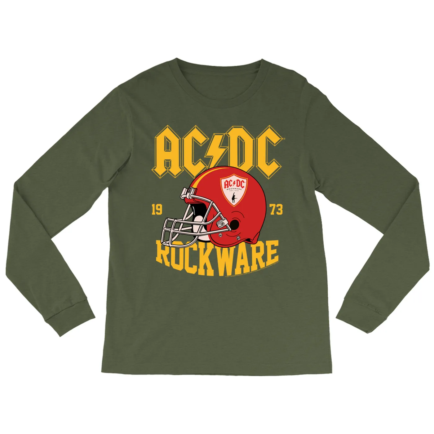 AC/DC Long Sleeve Shirt | Rockware 73 Football ACDC Shirt (Merchbar Exclusive)