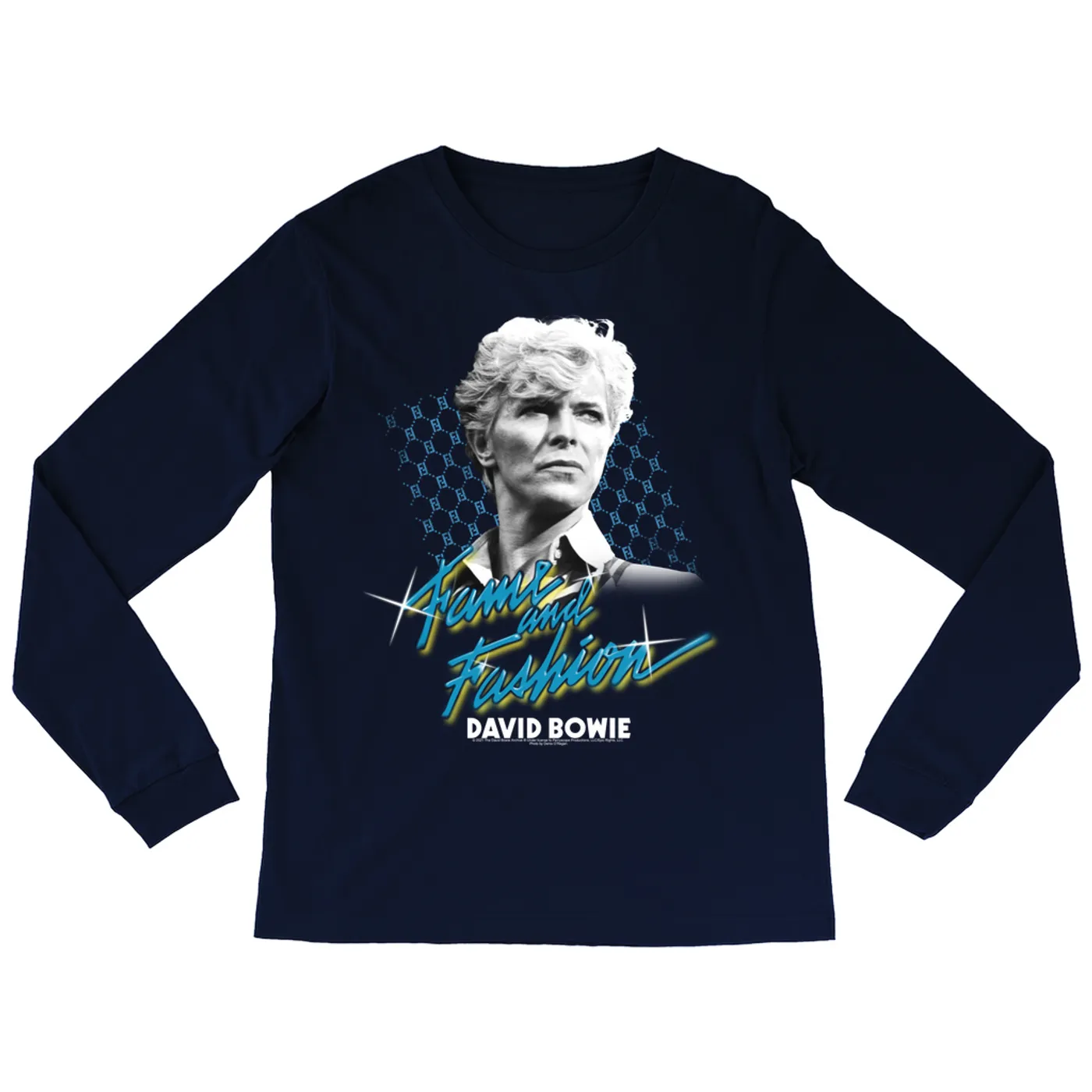 David Bowie Long Sleeve Shirt | Fame And Fashion Design David Bowie Shirt (Merchbar Exclusive)