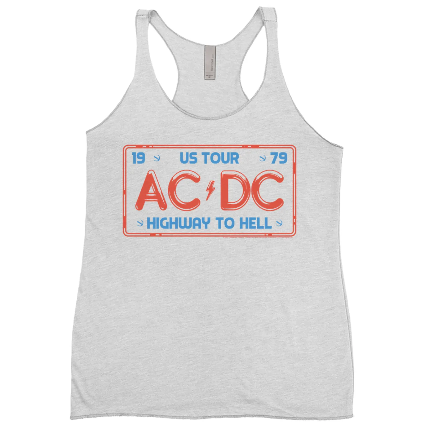 AC/DC Ladies' Tank Top | Highway To Hell License Plate US Tour ACDC Shirt (Merchbar Exclusive)