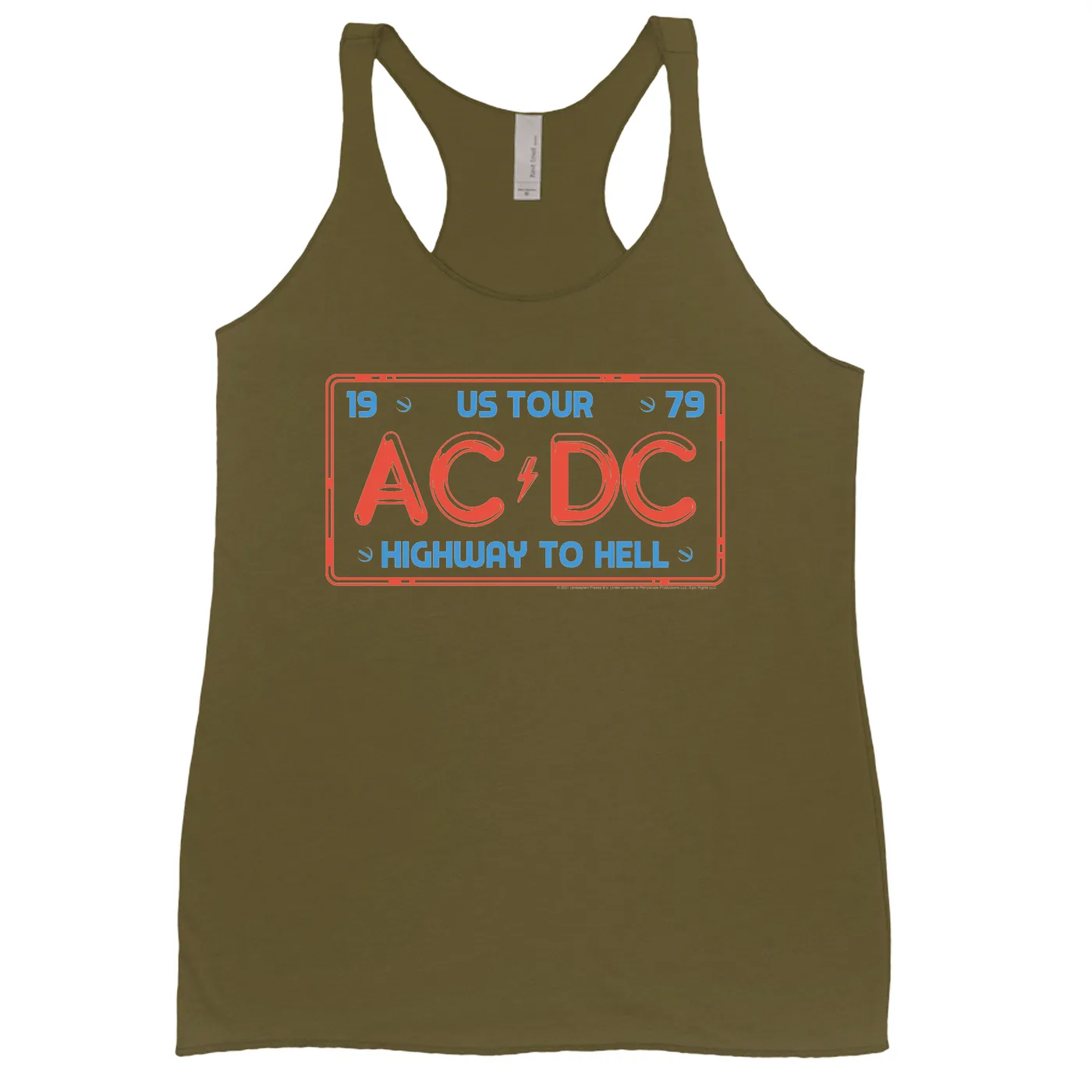 AC/DC Ladies' Tank Top | Highway To Hell License Plate US Tour ACDC Shirt (Merchbar Exclusive)