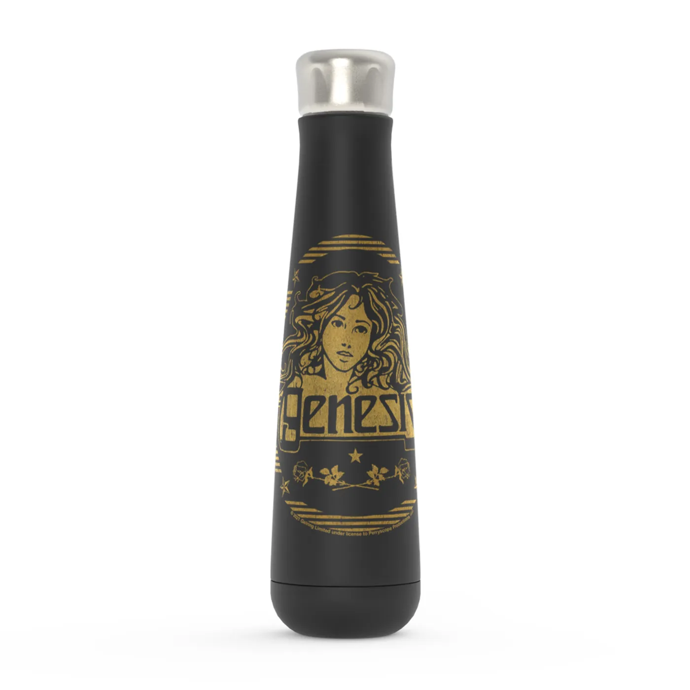 Genesis Peristyle Water Bottle | Band Art Nouveau Gold Logo Genesis Water Bottle