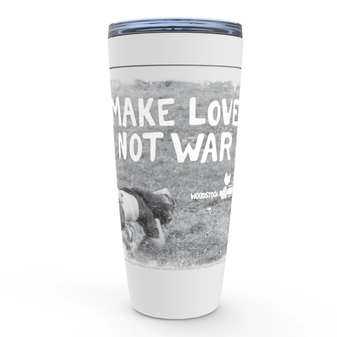 Woodstock Viking Tumbler | Make Love Not War Famous Image Distressed Woodstock Tumbler