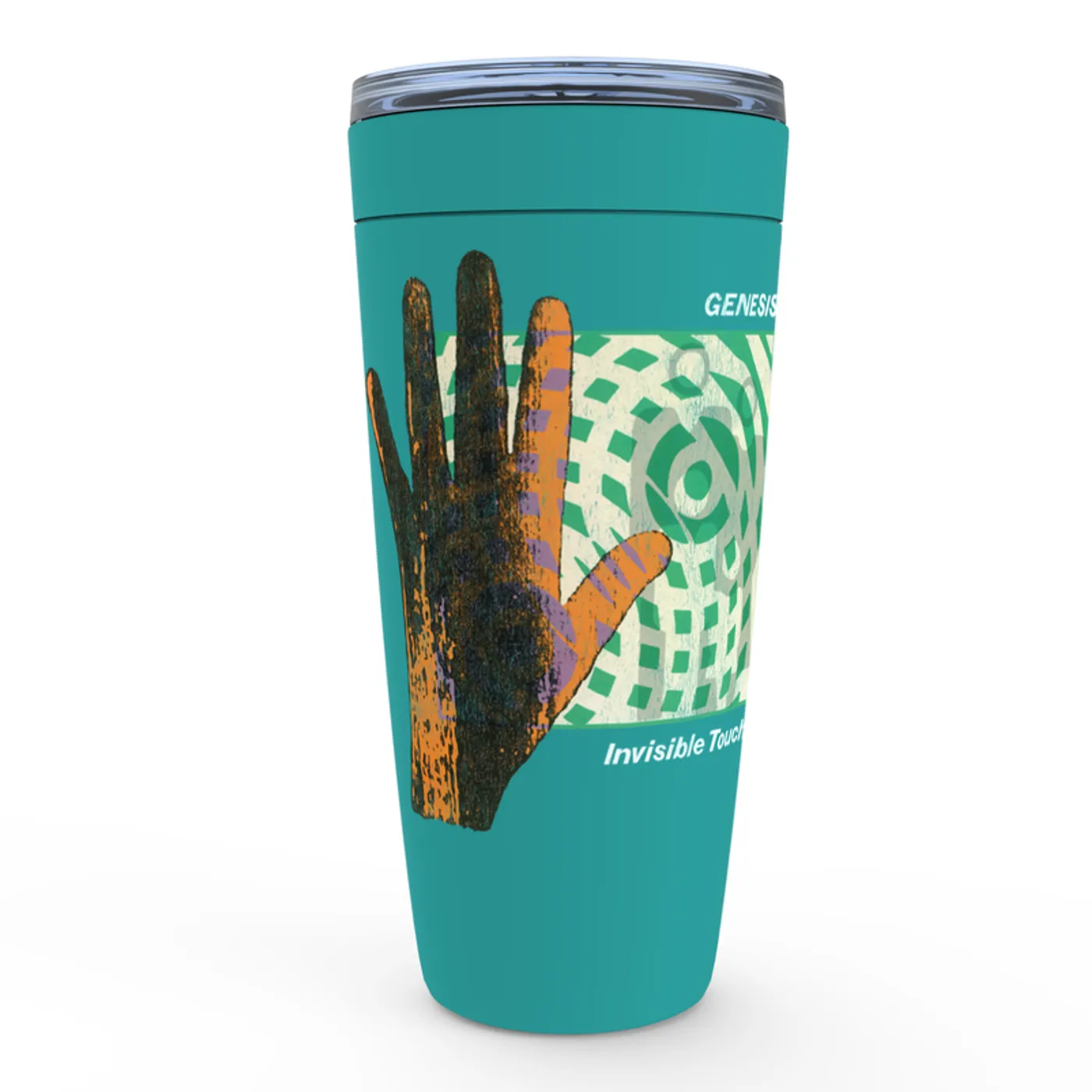 Genesis Viking Tumbler | Reverse Colored Invisible Touch Album Cover Design Genesis Tumbler
