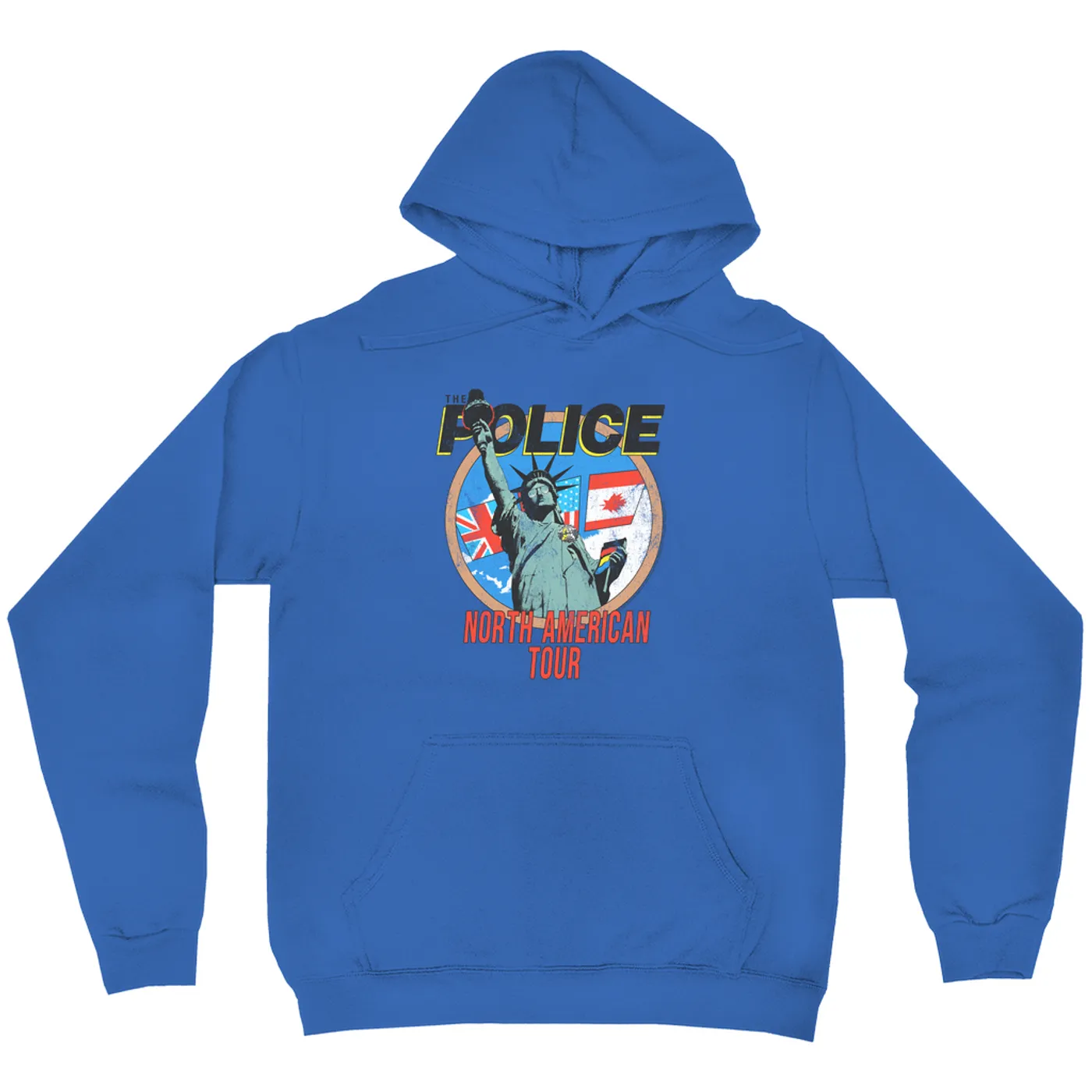 The Police Hoodie | North America 1983 Colorful Concert Promotion Distressed The Police Hoodie