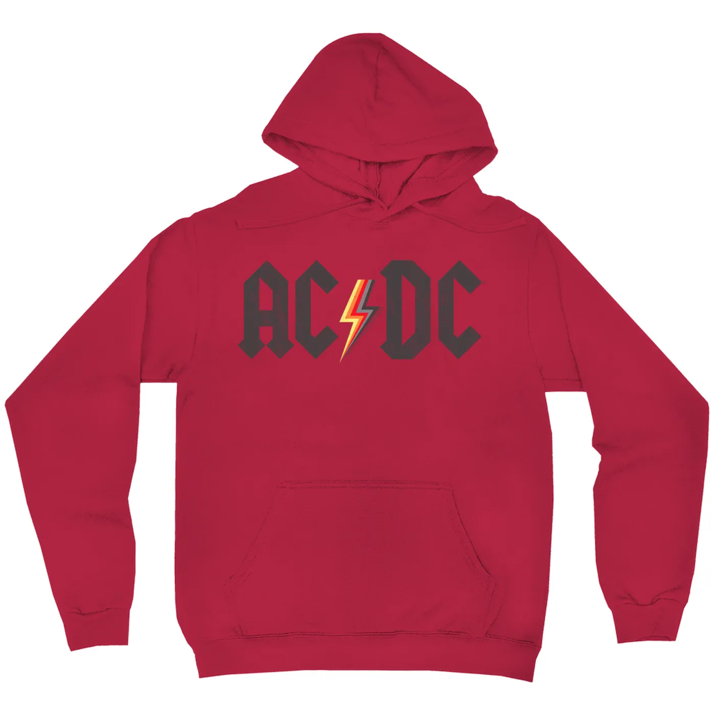 ACDC Hoodie | Multi-Colored AC/DC Logo Design Distressed ACDC Hoodie (Merchbar Exclusive)