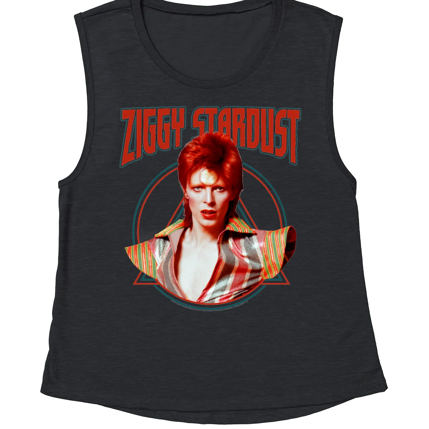 David Bowie Ladies' Muscle Tank Top | Featuring Ziggy Stardust David Bowie Shirt