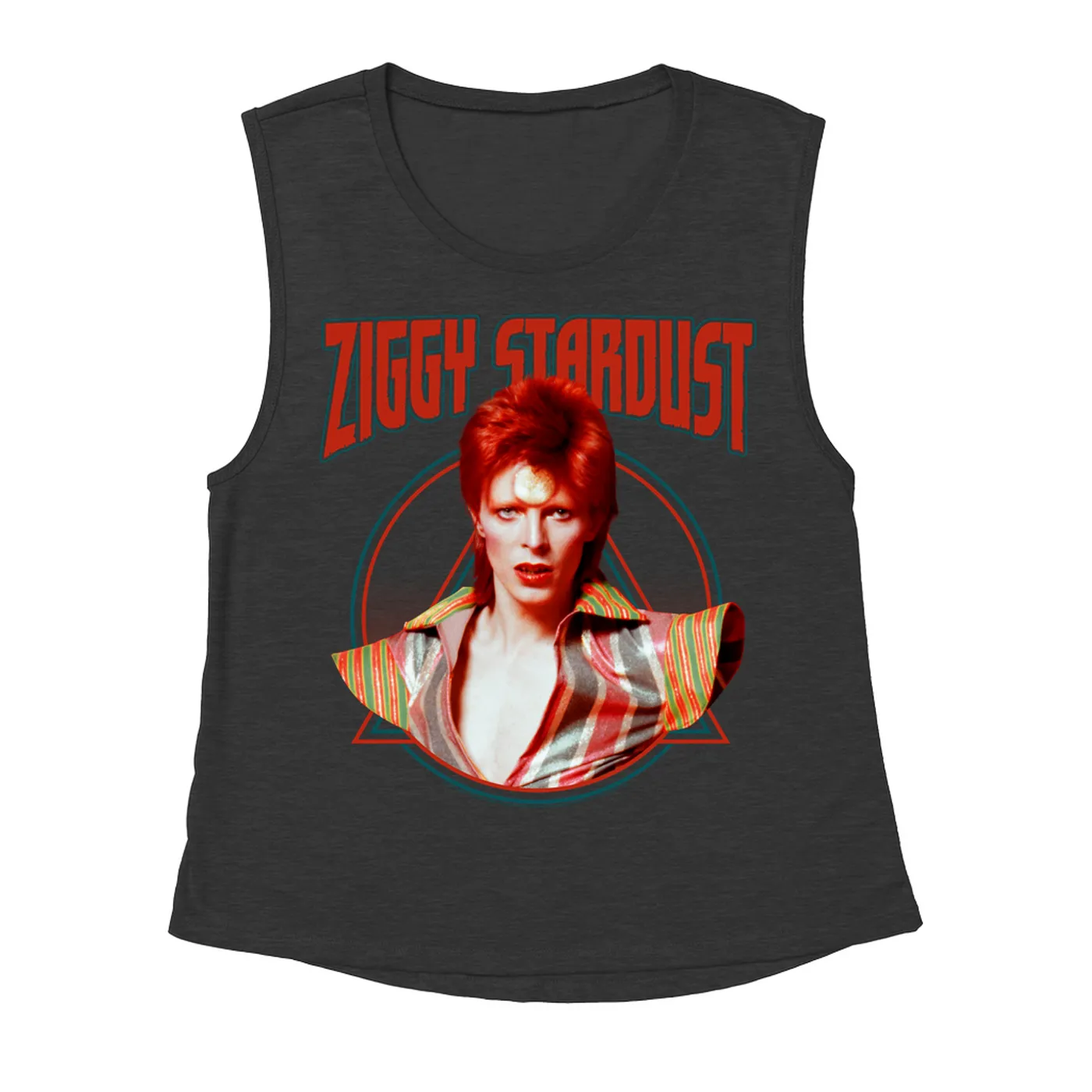 David Bowie Ladies' Muscle Tank Top | Featuring Ziggy Stardust David Bowie Shirt