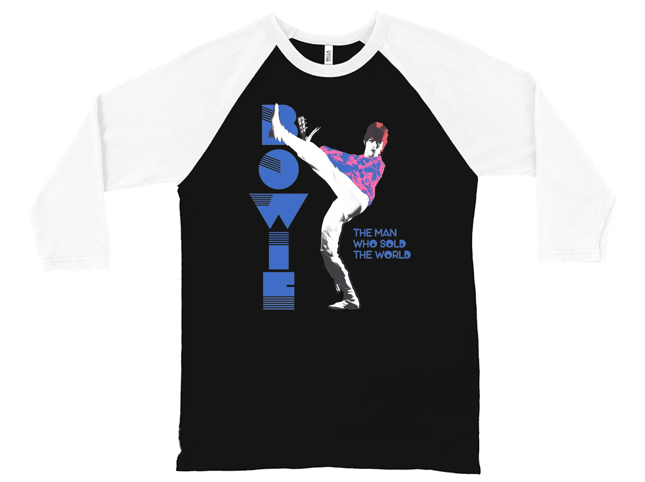 3/4 Sleeve Baseball Tee | The Man Who Sold The World Pastel Design Shirt