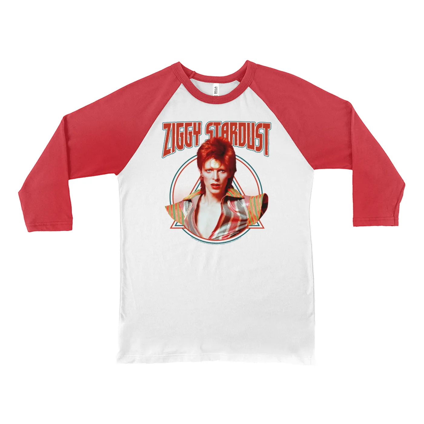 David Bowie 3/4 Sleeve Baseball Tee | Featuring Ziggy Stardust David Bowie Shirt