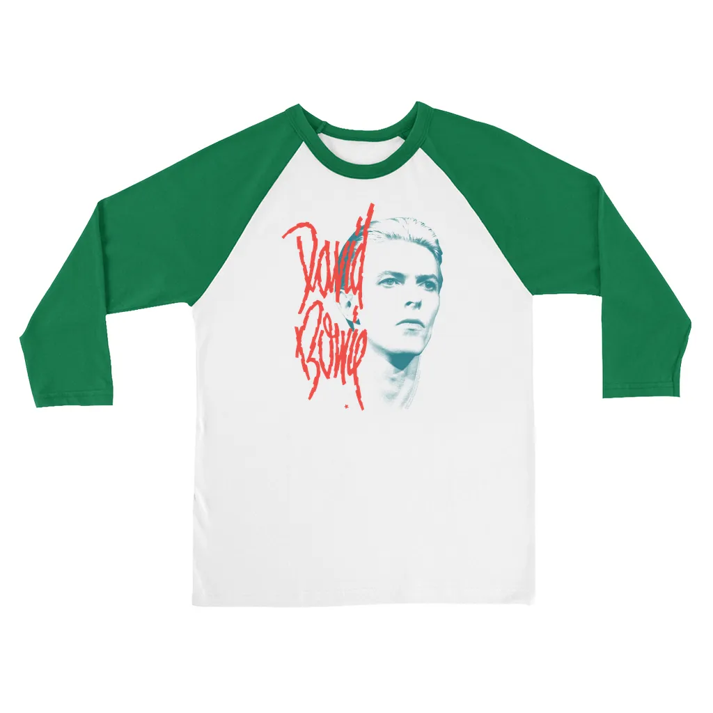 3/4 Sleeve Baseball Tee | Peach Bowie Photo Design Shirt (Equineop Exclusive)