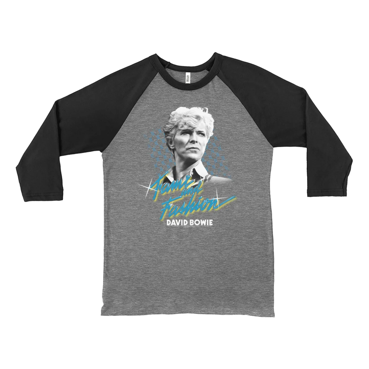 David Bowie 3/4 Sleeve Baseball Tee | Fame And Fashion Design (Merchbar Exclusive) David Bowie Shirt