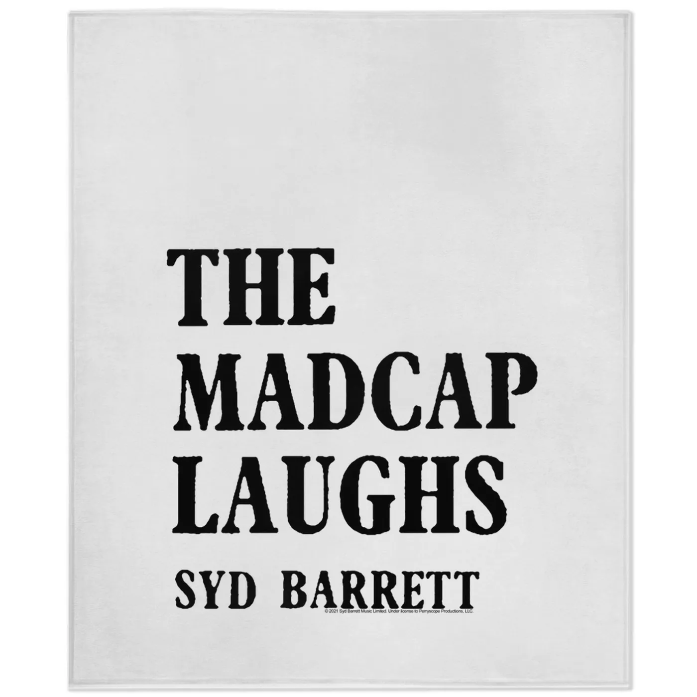 Syd Barrett Minky Blanket | The Madcap Laughs Syd Barrett Blanket (Merchbar Exclusive)