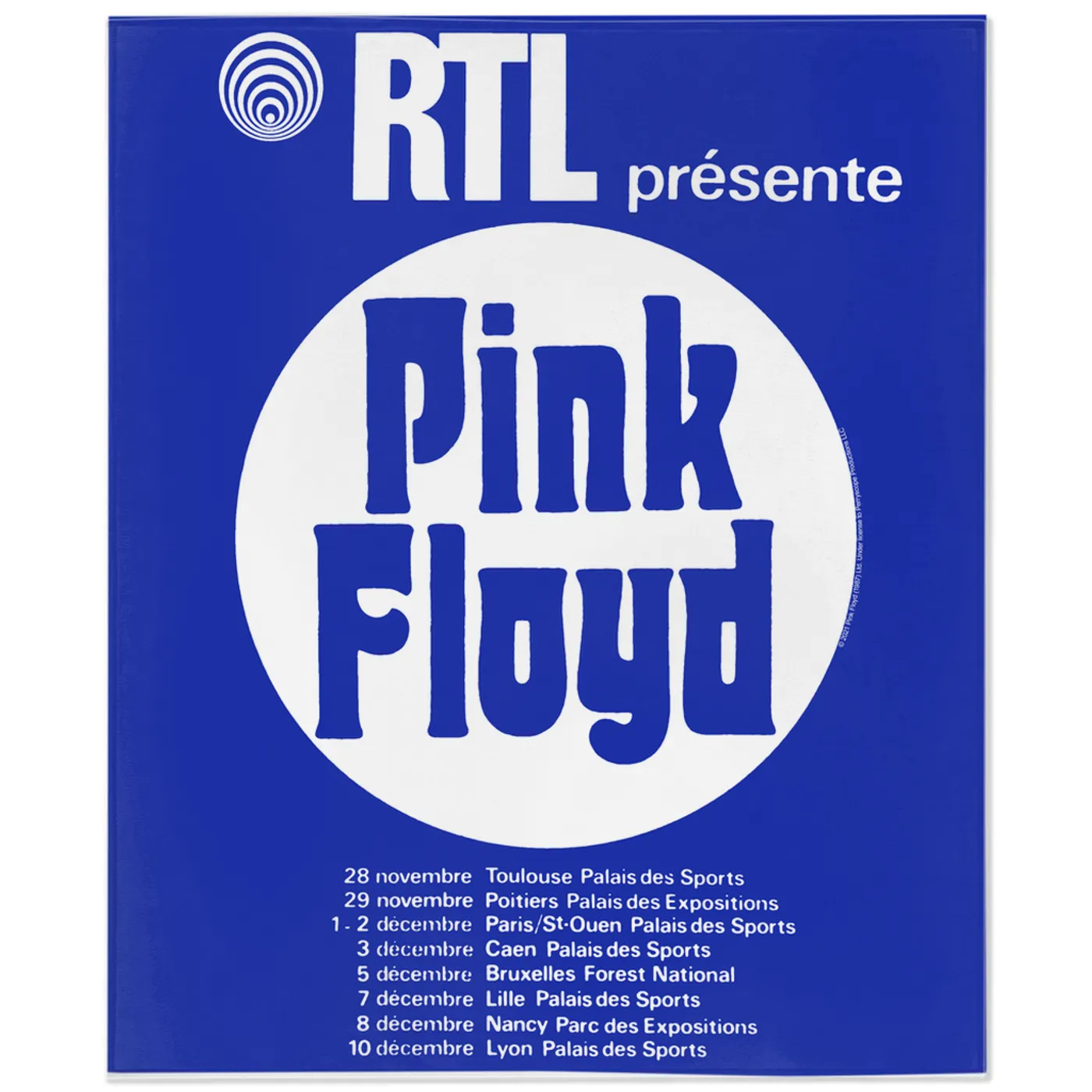 Pink Floyd Minky Blanket | RTL Presente Concert Flyer Pink Floyd Blanket (Merchbar Exclusive)