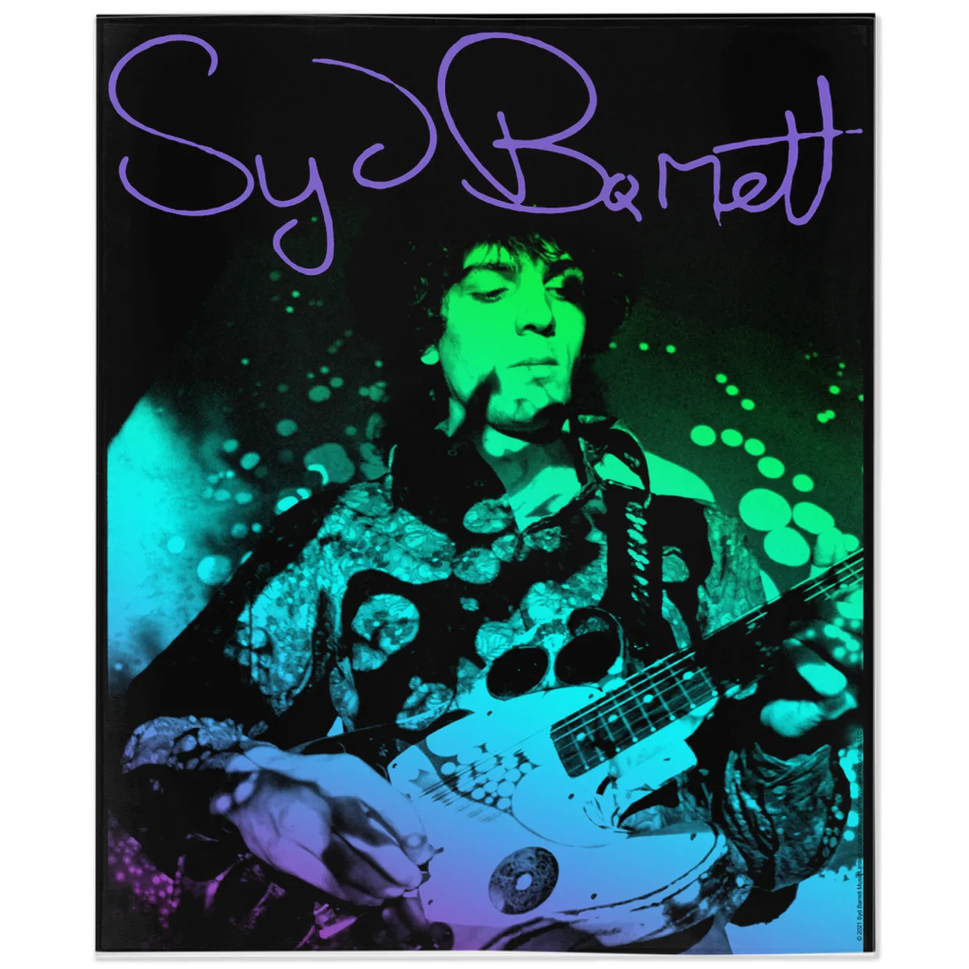 Syd Barrett Minky Blanket | Syd Psychedelic Design Syd Barrett Blanket (Merchbar Exclusive)