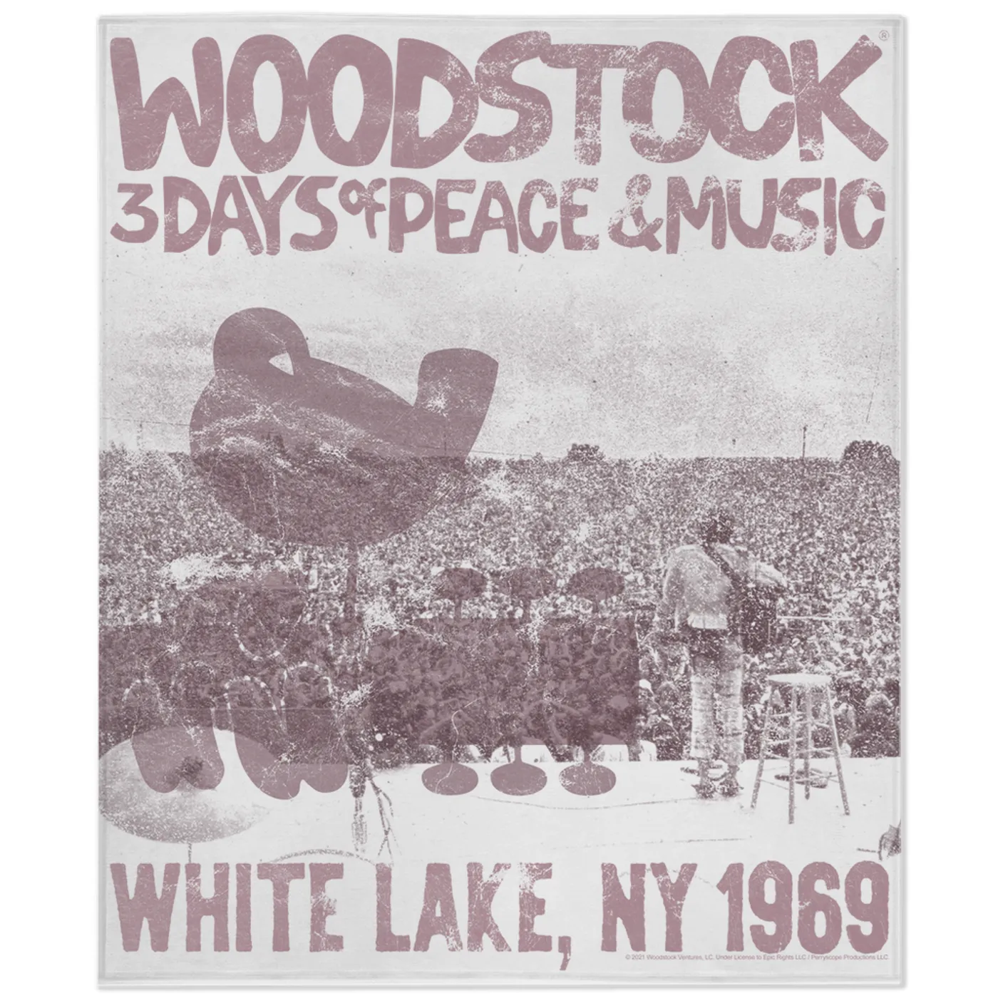 Woodstock Minky Blanket | On Stage At Woodstock Woodstock Blanket (Merchbar Exclusive)