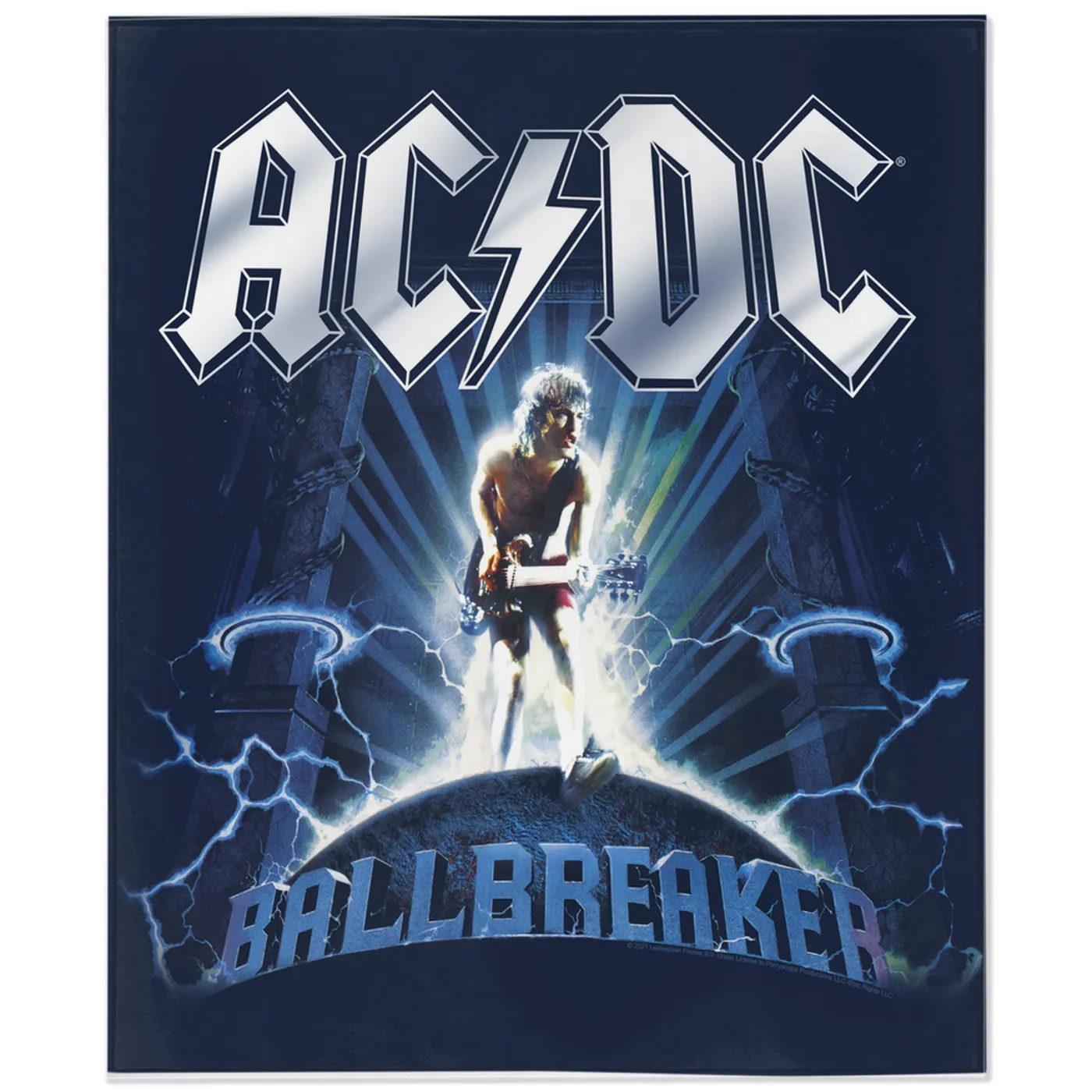 AC/DC Minky Blanket | BallBreaker Album Design ACDC Blanket (Merchbar Exclusive)