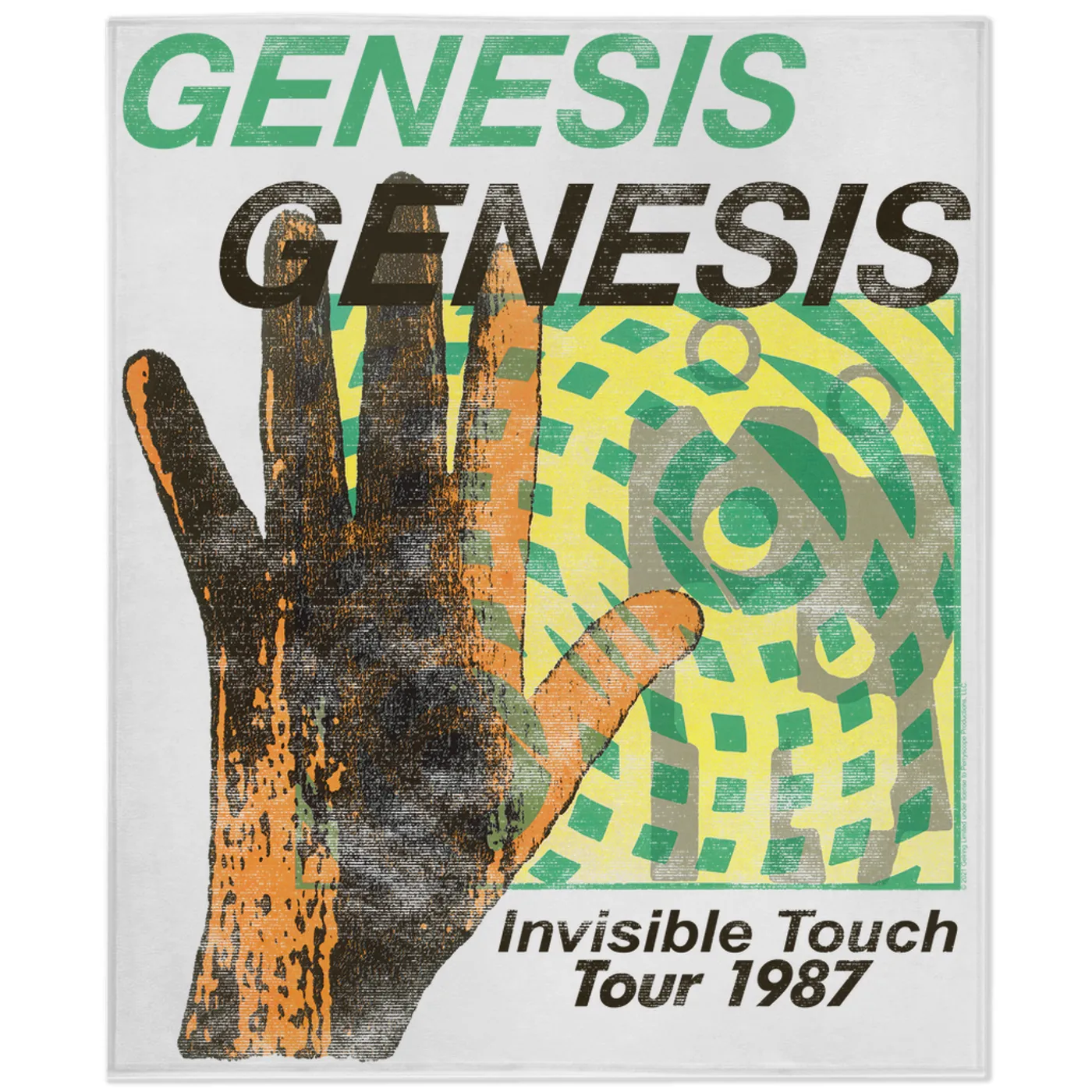 Genesis Minky Blanket | Invisible Touch 1987 Tour Genesis Blanket (Merchbar Exclusive)